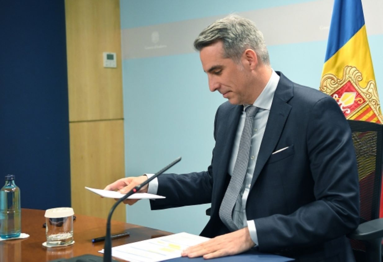 César Marquina a la roda de premsa d'aquest dimecres.