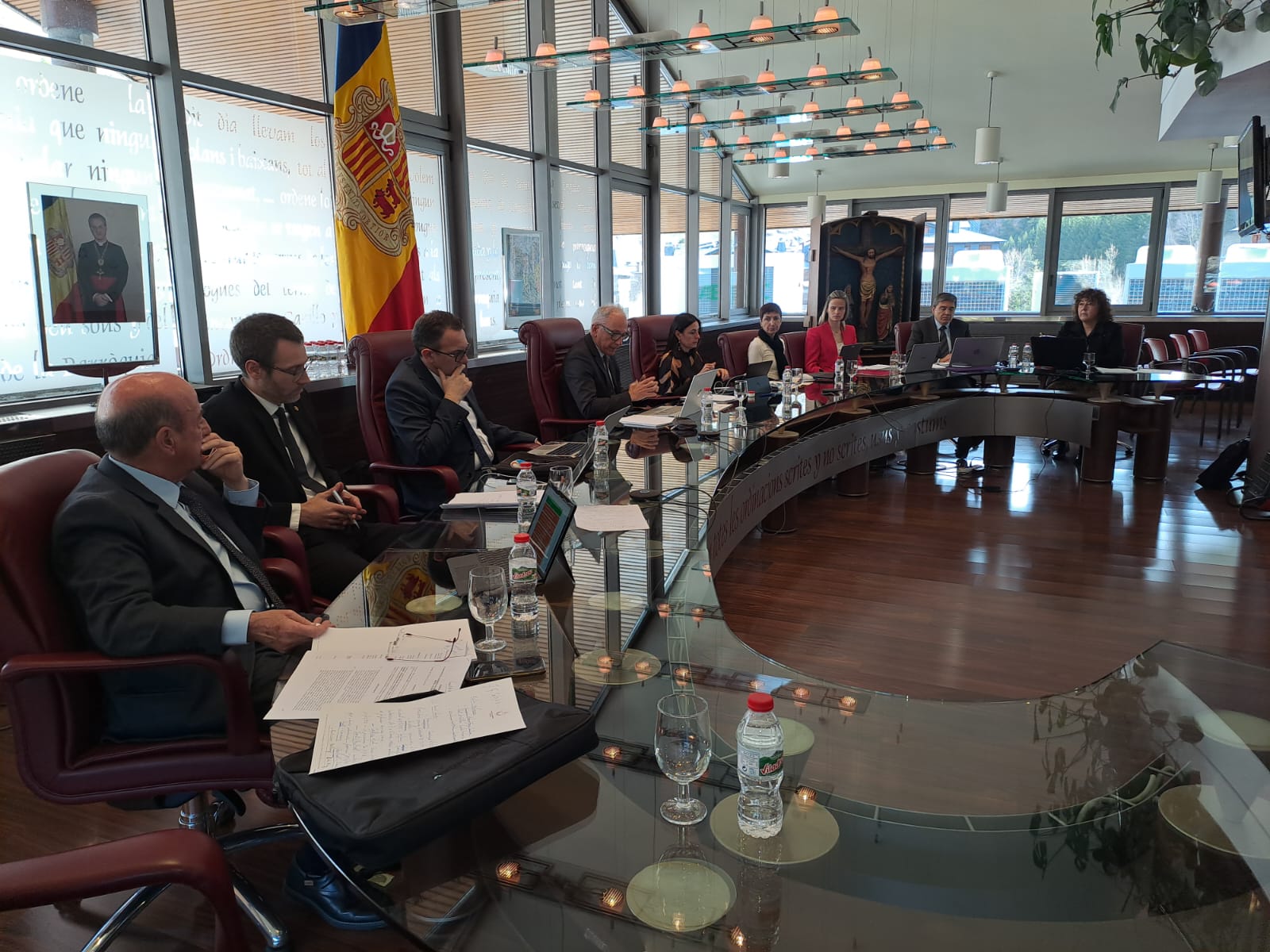 Un instant de la sessió de comú.