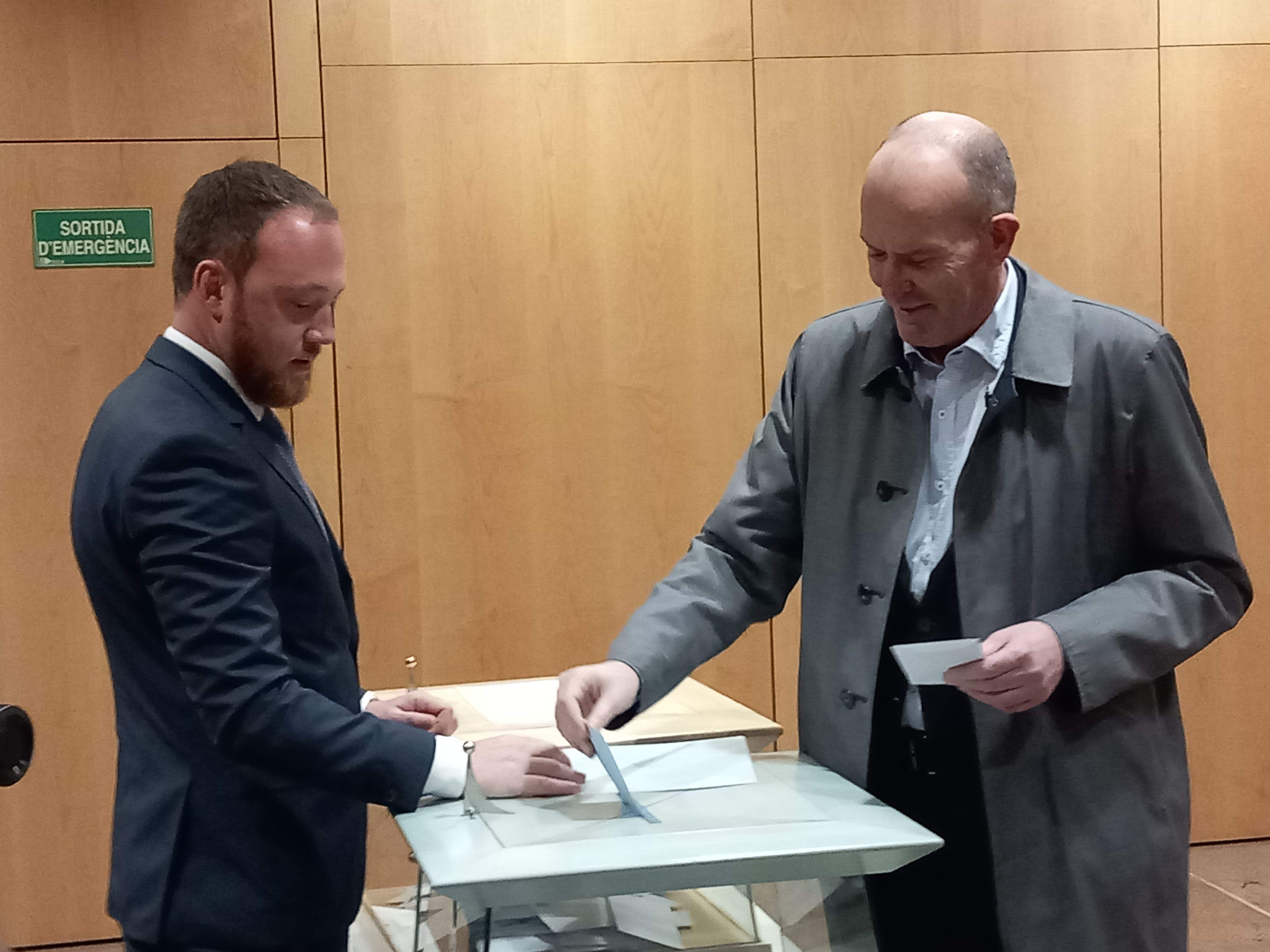 Joaquim Miró ha estat un dels candidats més matiners a Andorra la Vella. Joaquim Miró ha estat un dels candidats més matiners a Andorra la Vella.