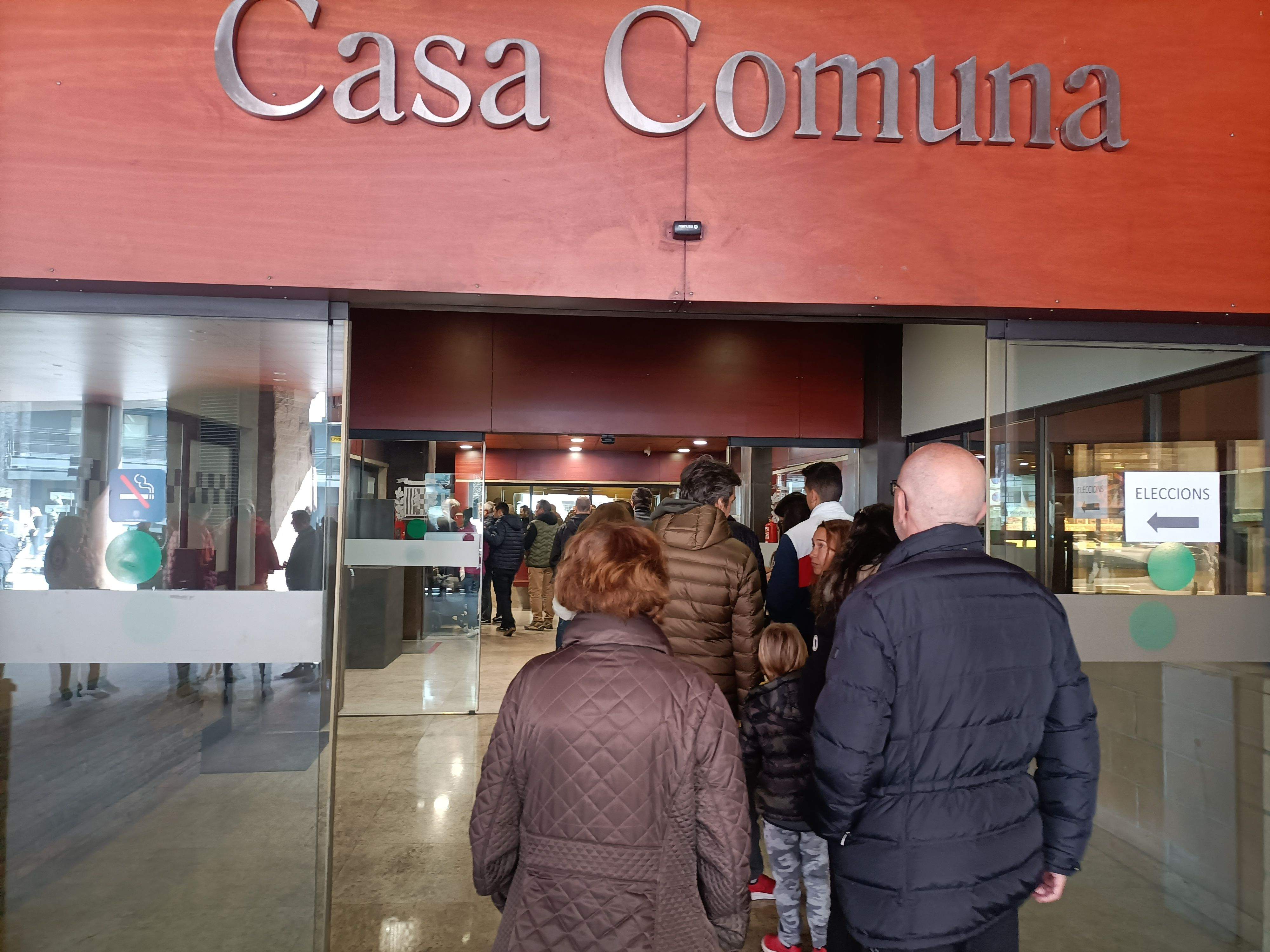 Cues al comú de la Massana per poder votar