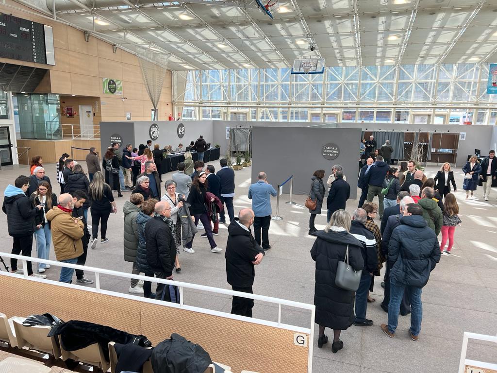 El Prat Gran d'Escaldes durant la jornada electoral.
