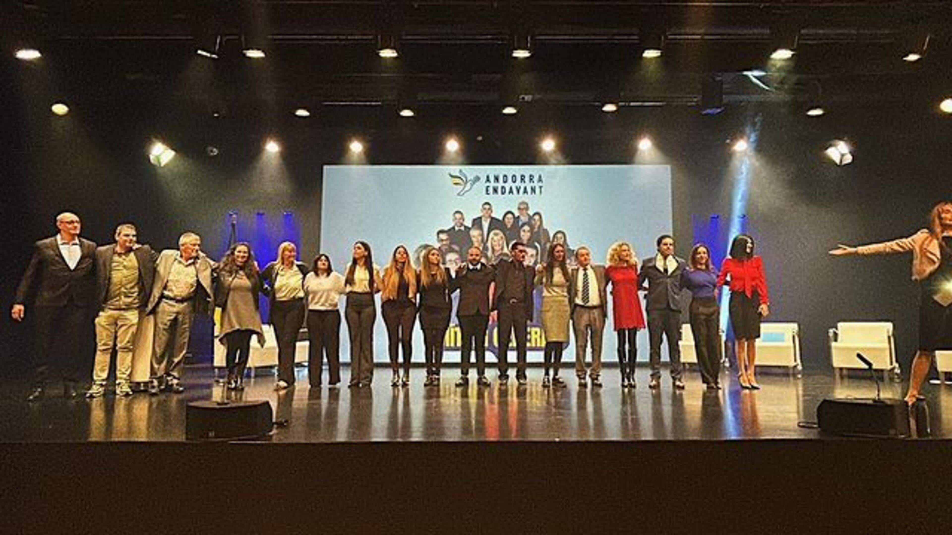 Un dels actes electorals d'Andorra Endavant.