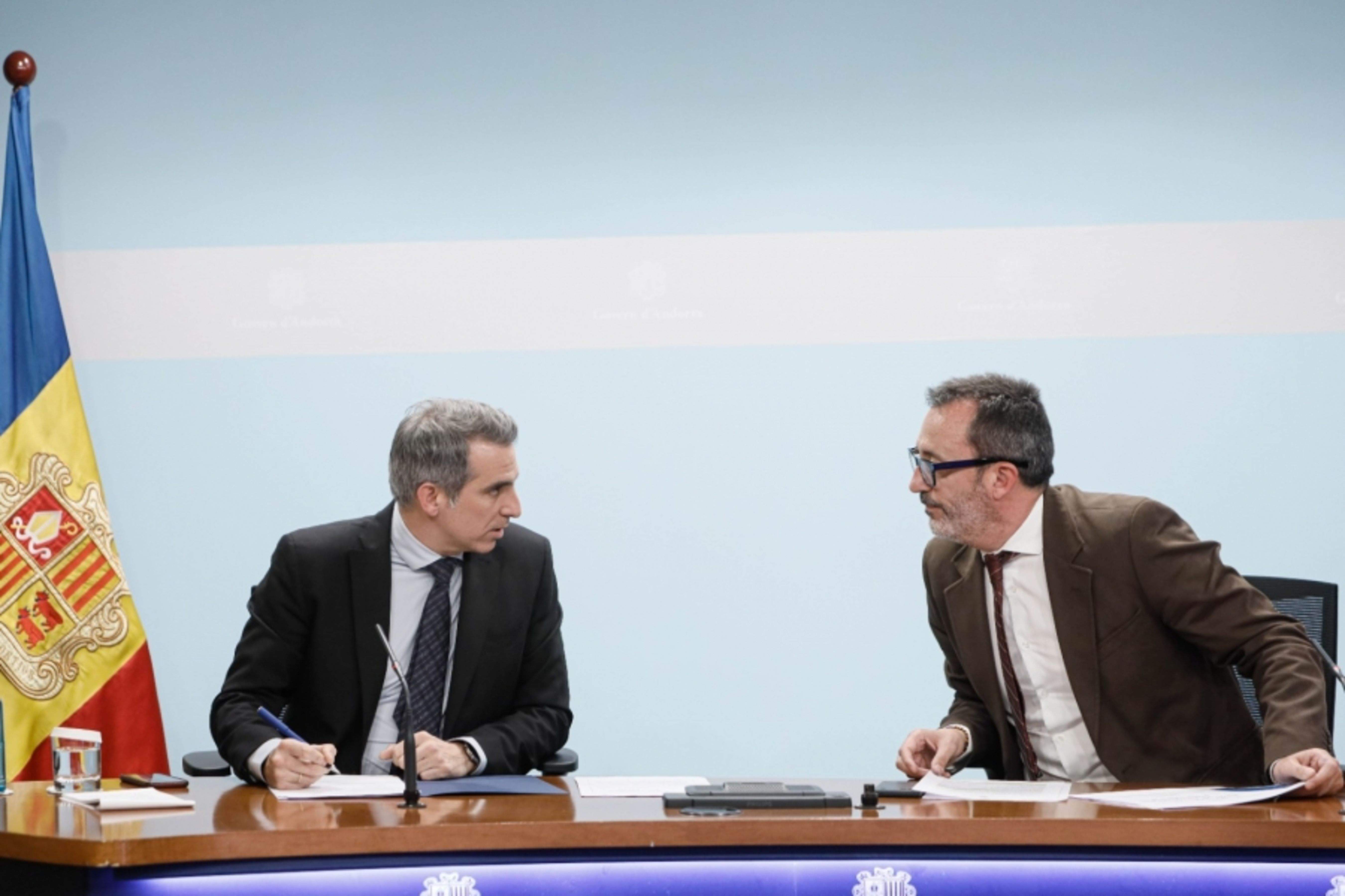 Cesar Marquina i Víctor Filloy el dia que van presentar el programa.