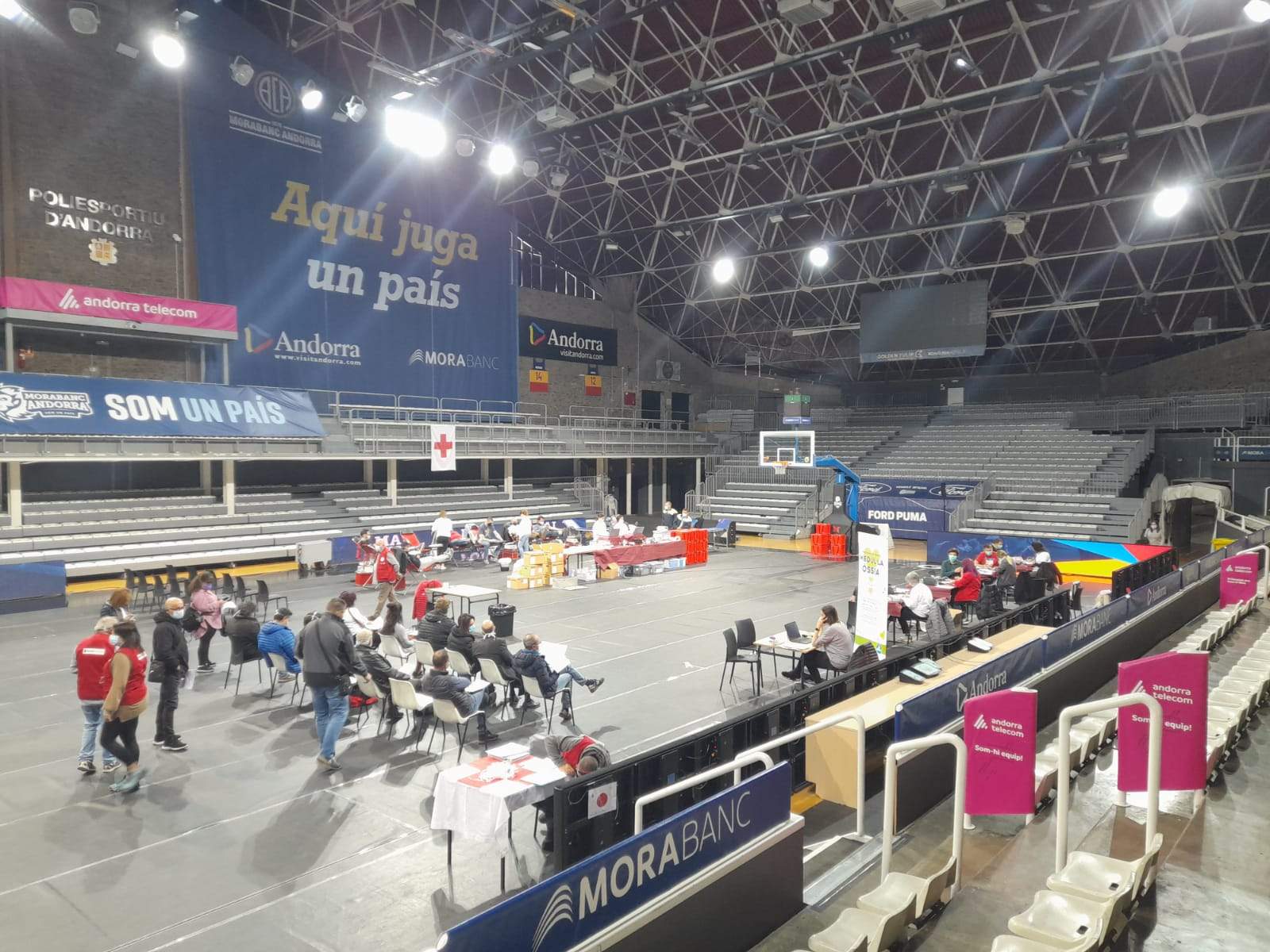 La campanya es va fer al Poliesportiu.