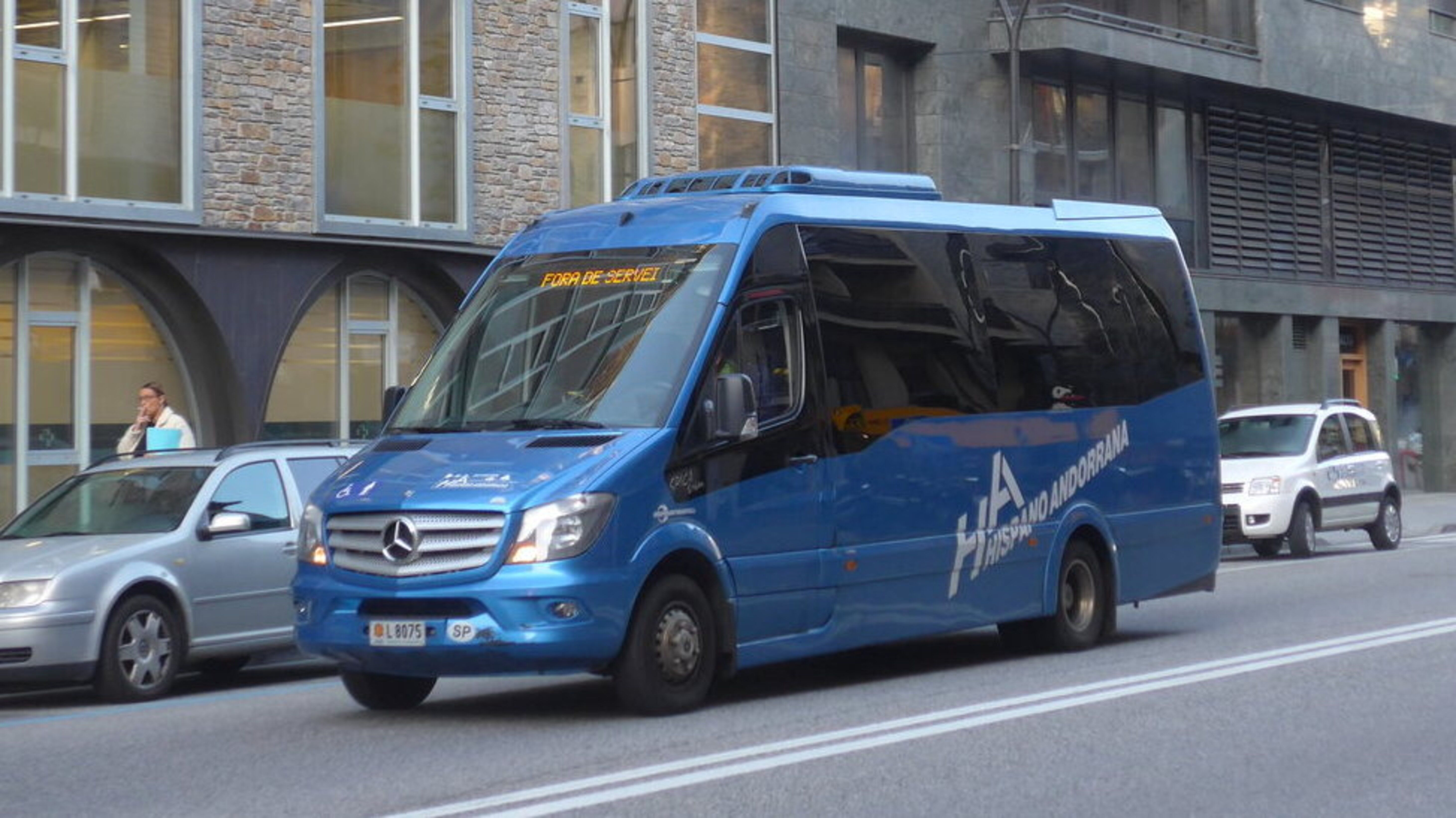 Un minibus de la Hispano Andorrana.