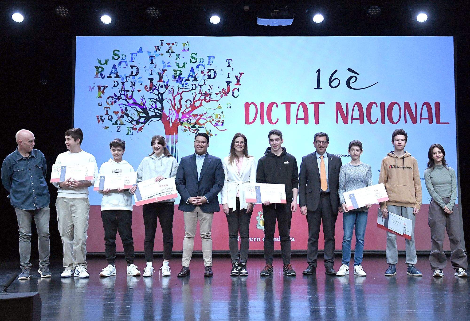 Els guanyadors del dictat.