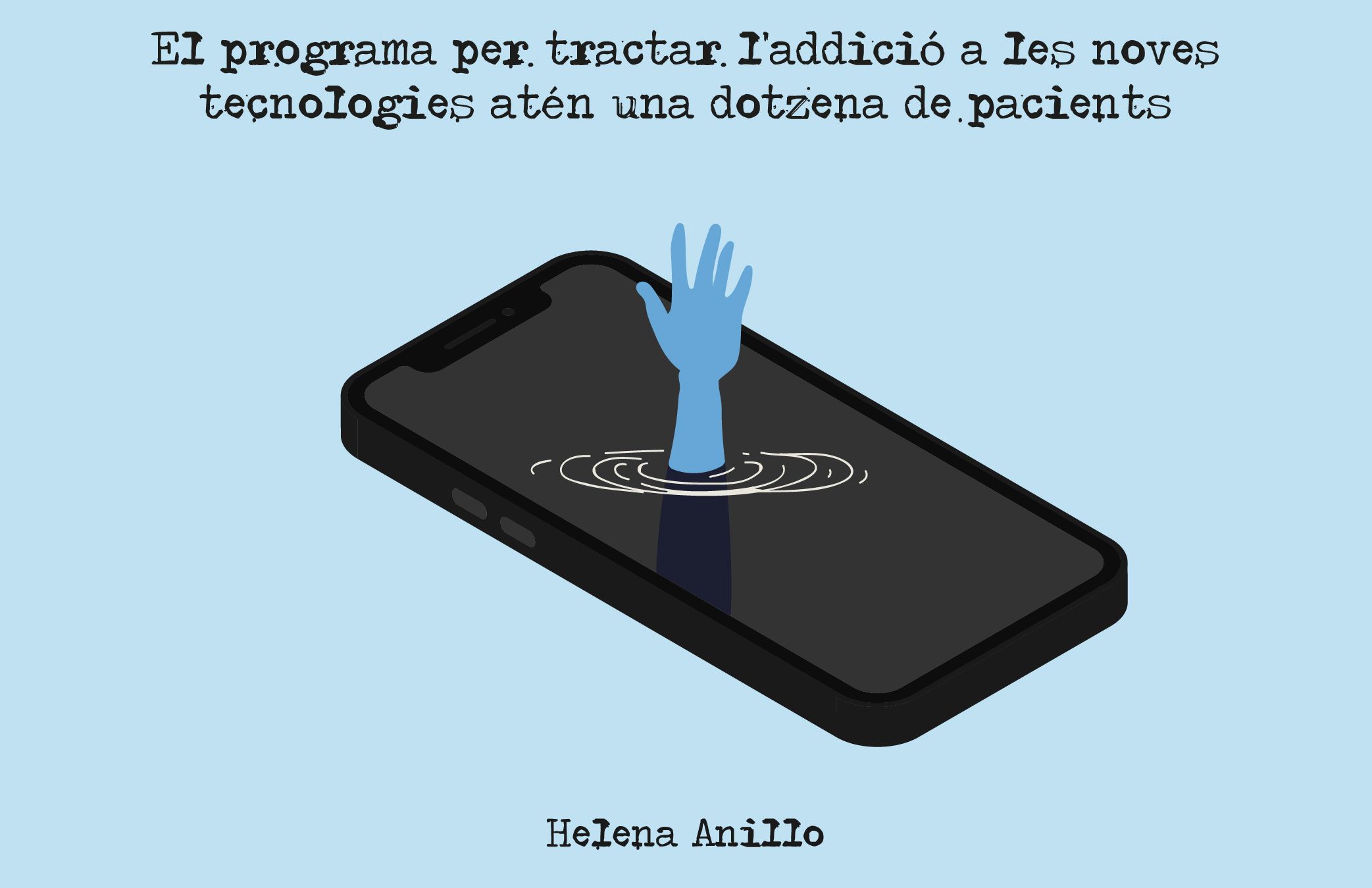 Una persona demana ajuda per sortir del mòbil