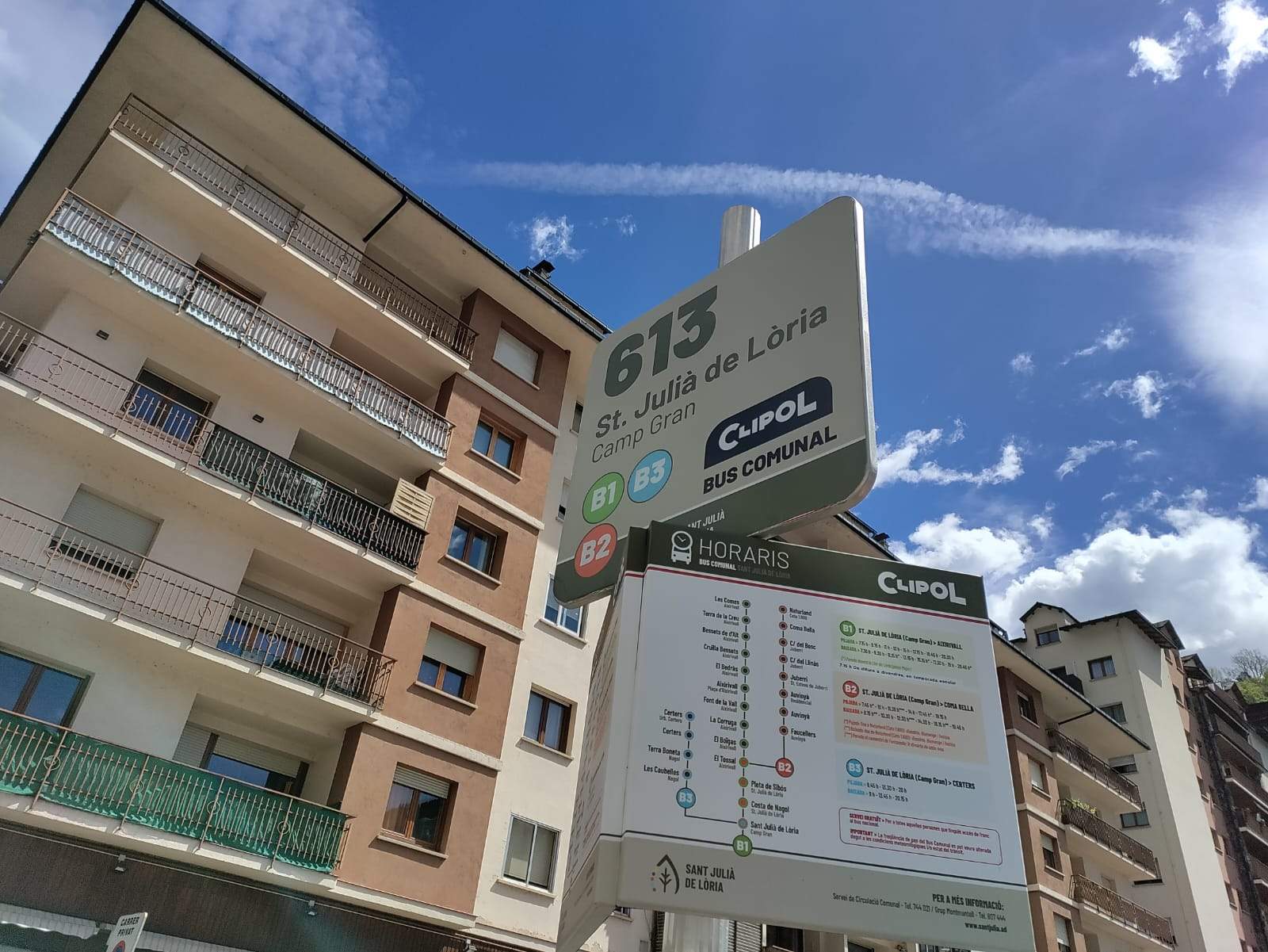 Una de les parades del clípol comunal.