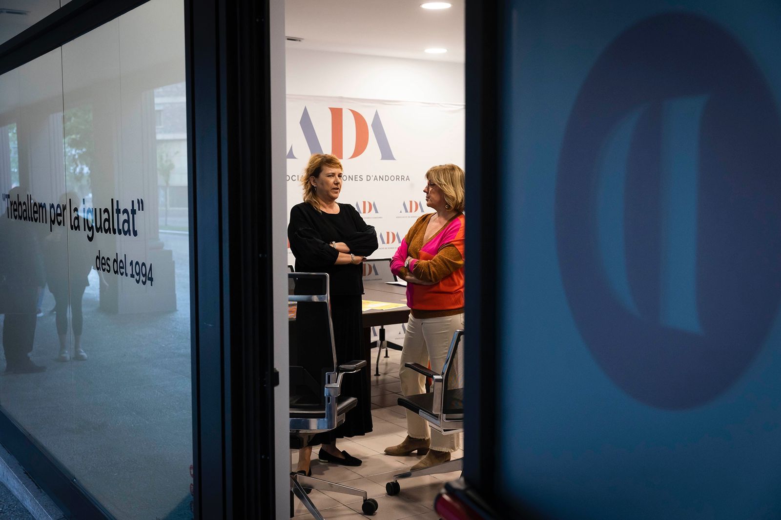 Les representants de l'ADA durant la presentació.