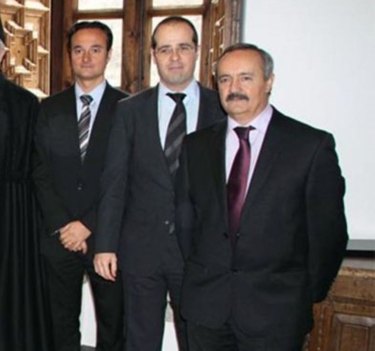 Josep Casal, a la dreta, durant un acte al Consell General.