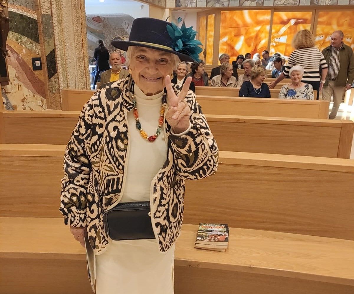 Pilarín Bayés abans de la presentació de llibre, aquest dilluns a Sant Julià de Lòria.