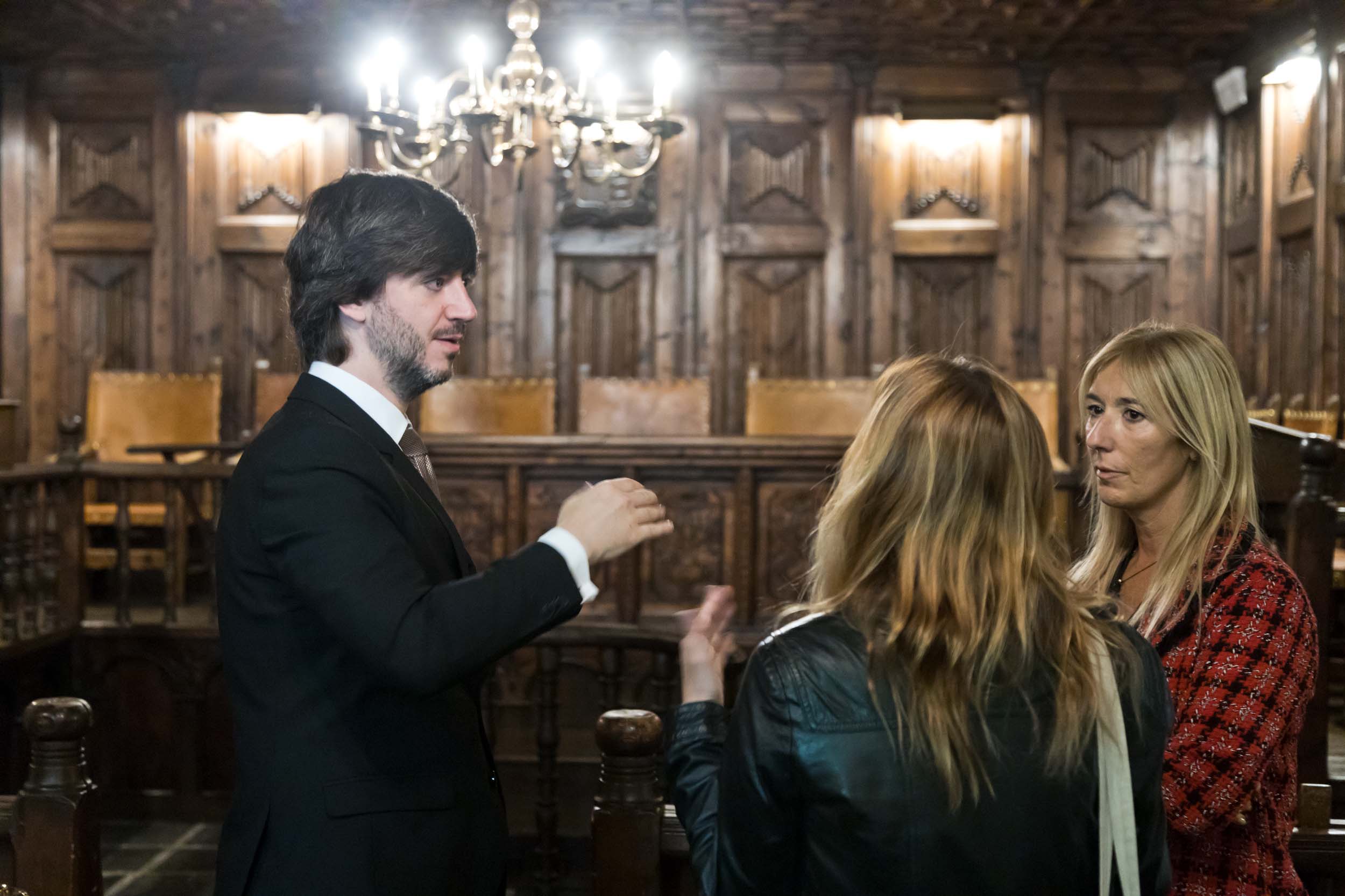 Enseñat i Codina parlant amb de la Parte.