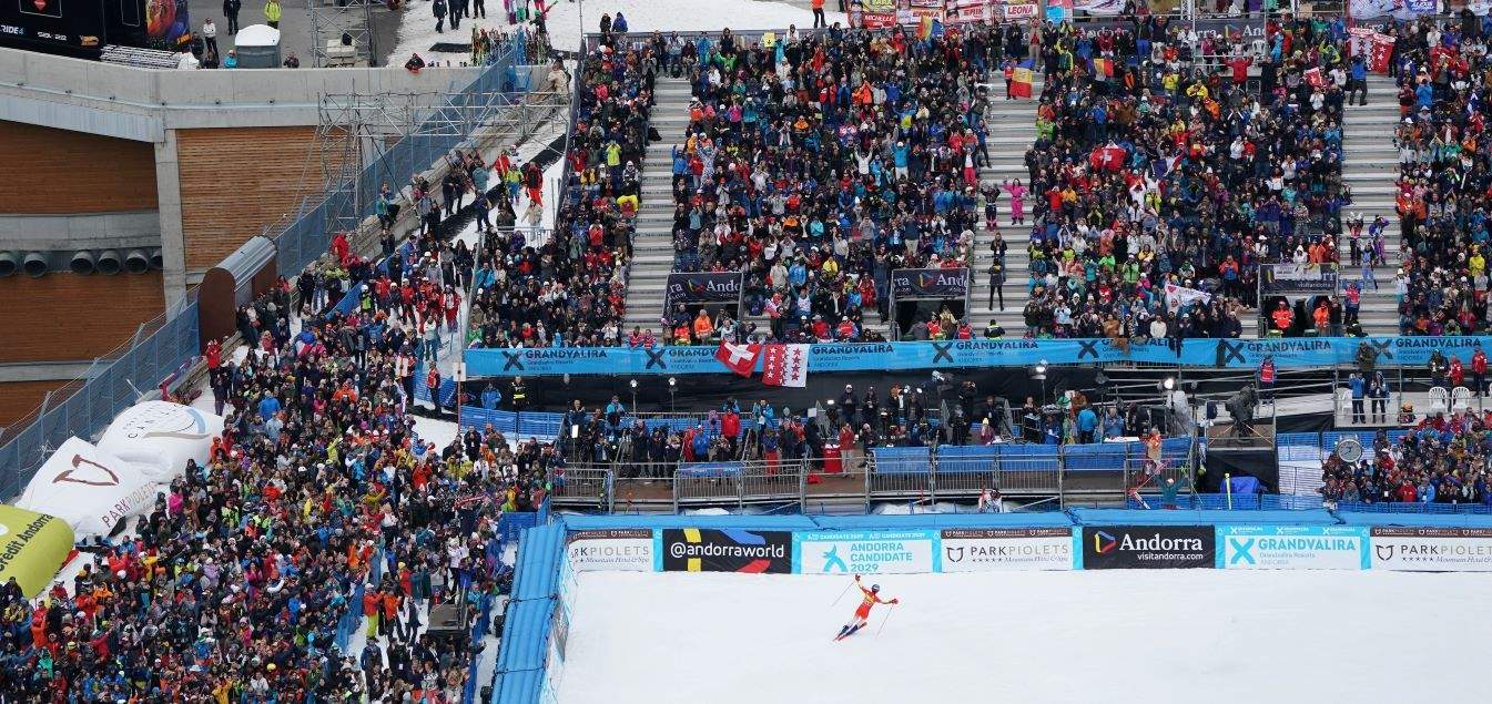 GrandValira durant una prova de la Copa del Món.