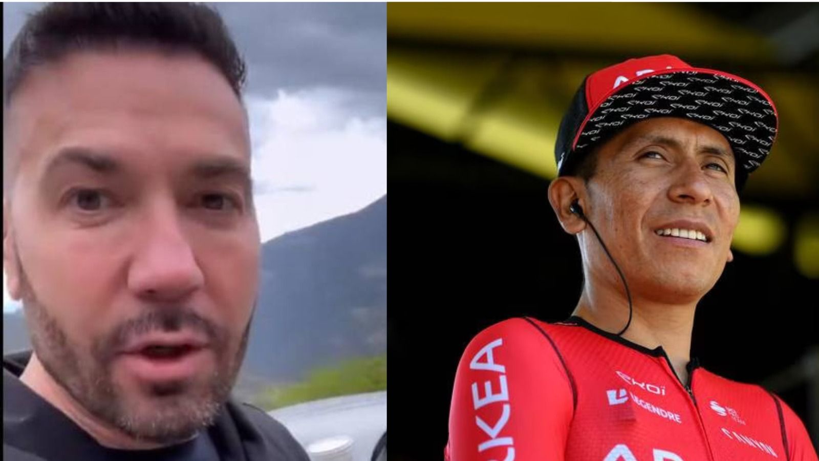 Xavier Caballol i Nairo Quintana.