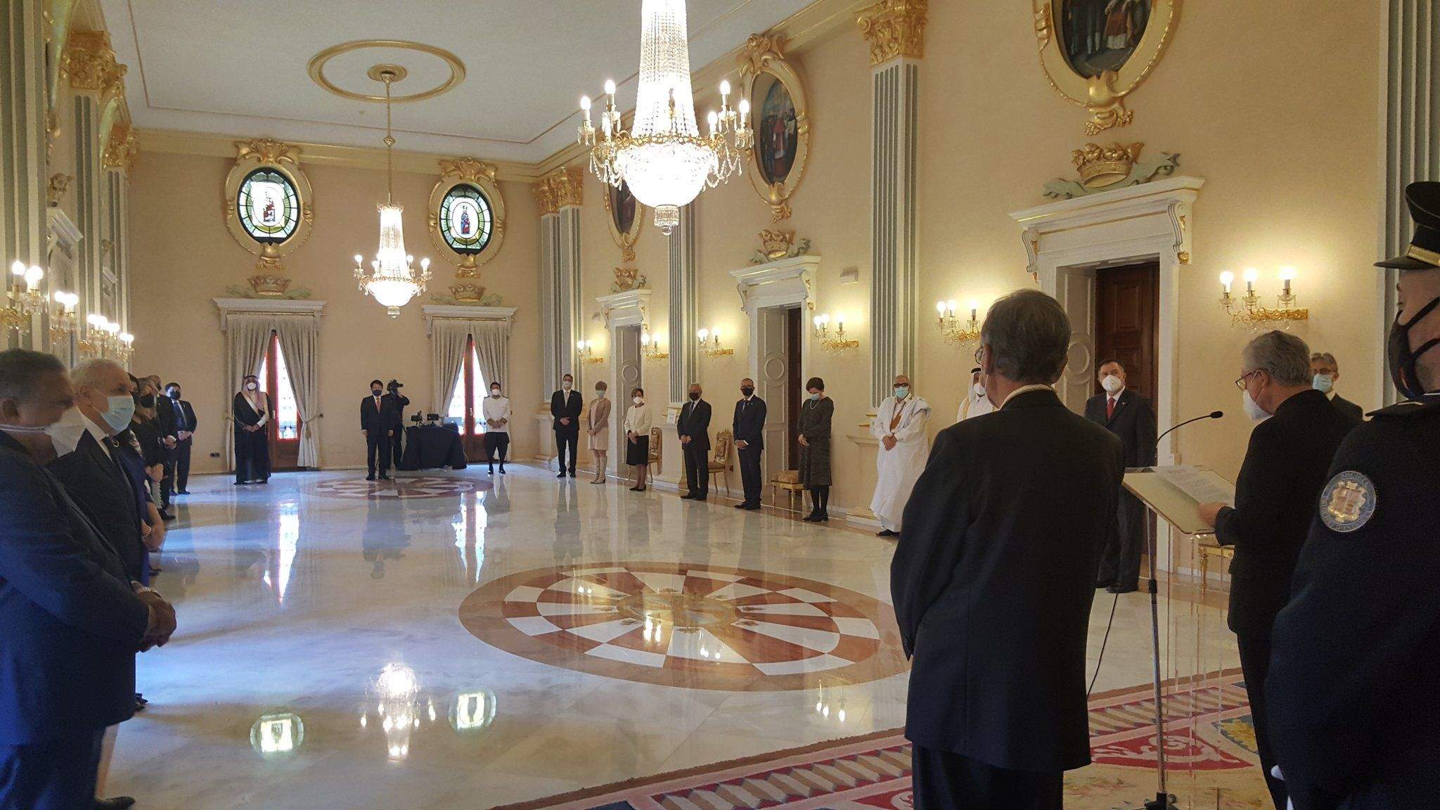Vives, durant un acte al Palau Episcopal.