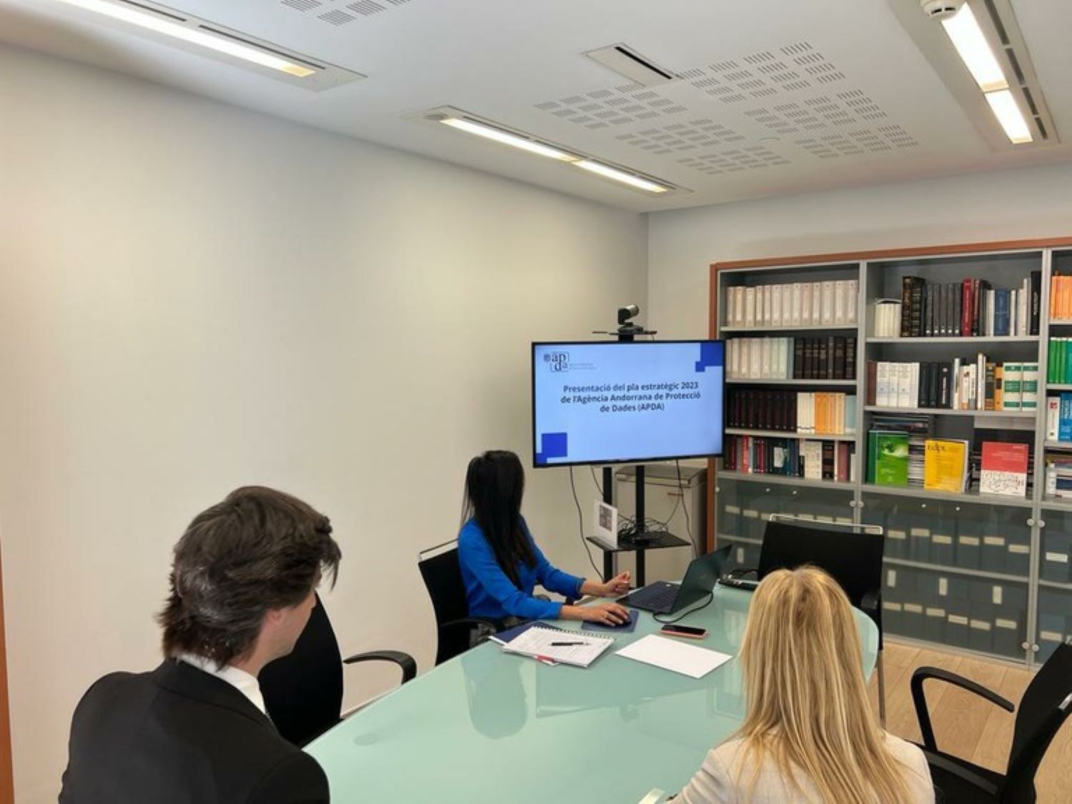 Un moment de la reunió amb Reshma Punjabi.