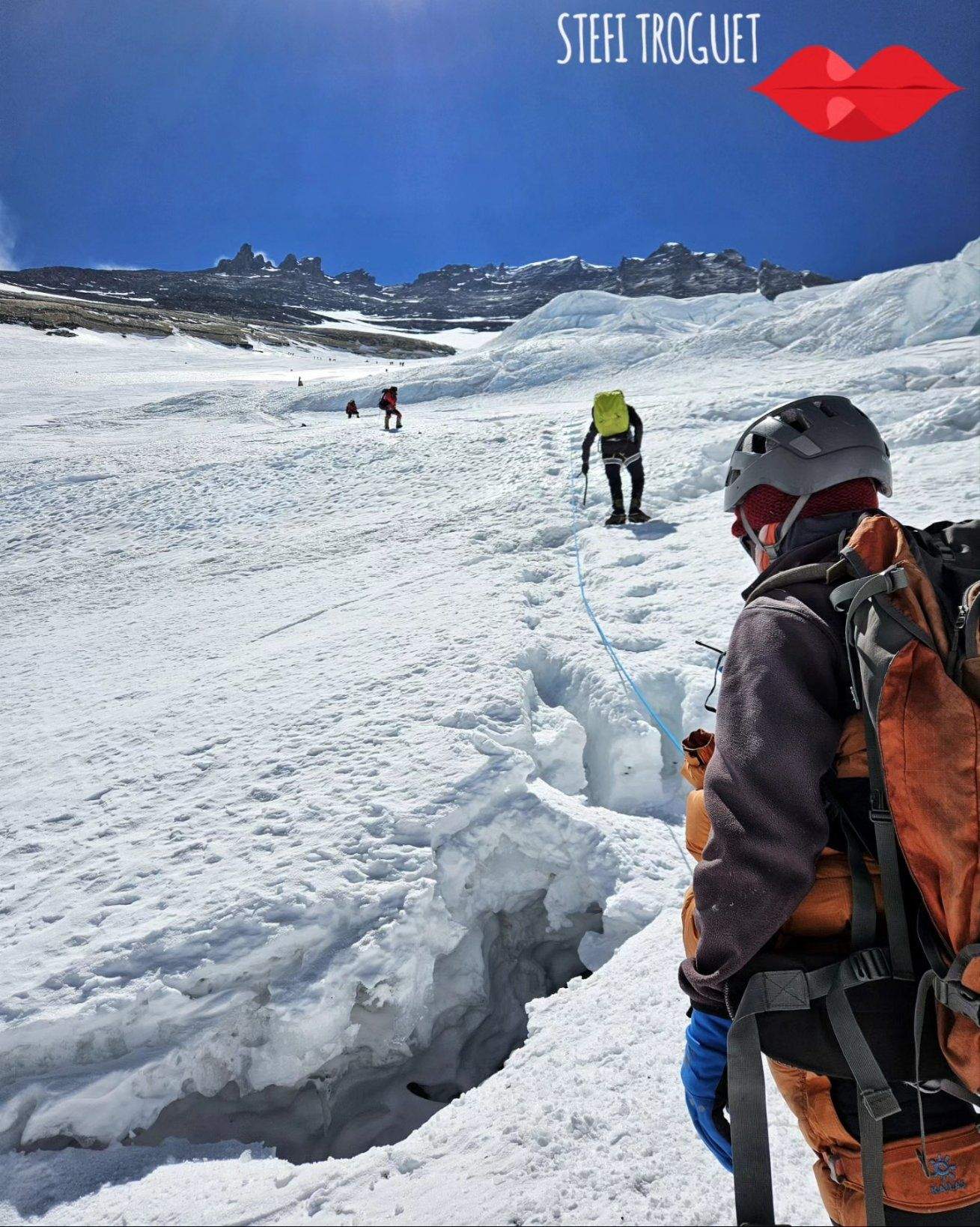 Stefi Troguet intentant l'ascens a l'Everest