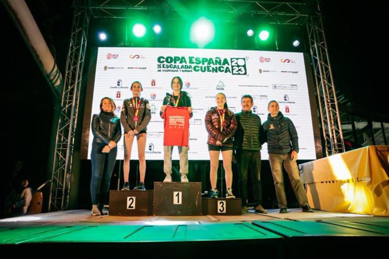 Laia Taulats al podi de Cuenca