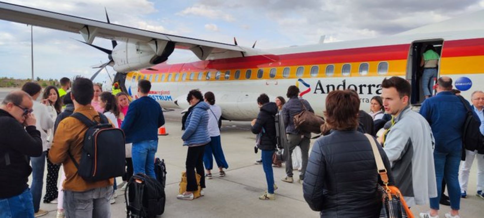 Els passatgers del vol a la T4 de l'aeroport de Barajas