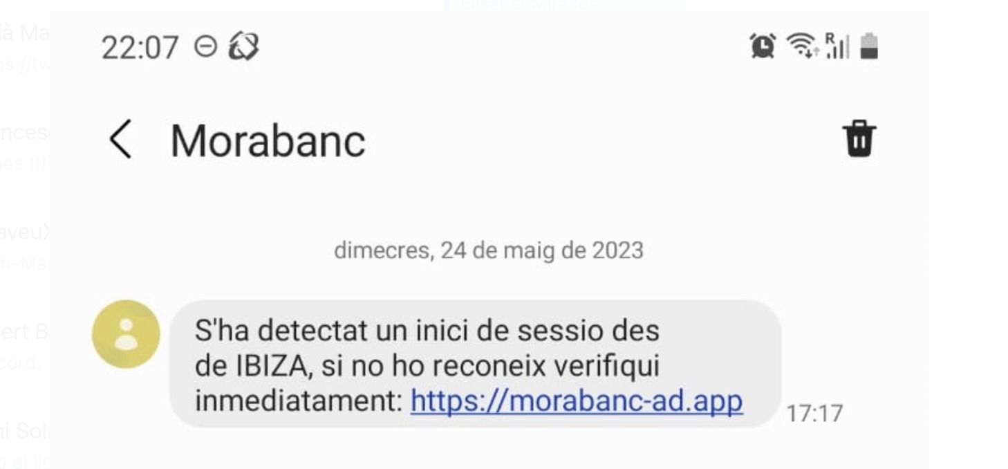Missatge de phishing