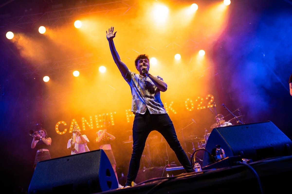 Miki Núñez, durant el concert del Canet Rock d'ara fa dos anys.