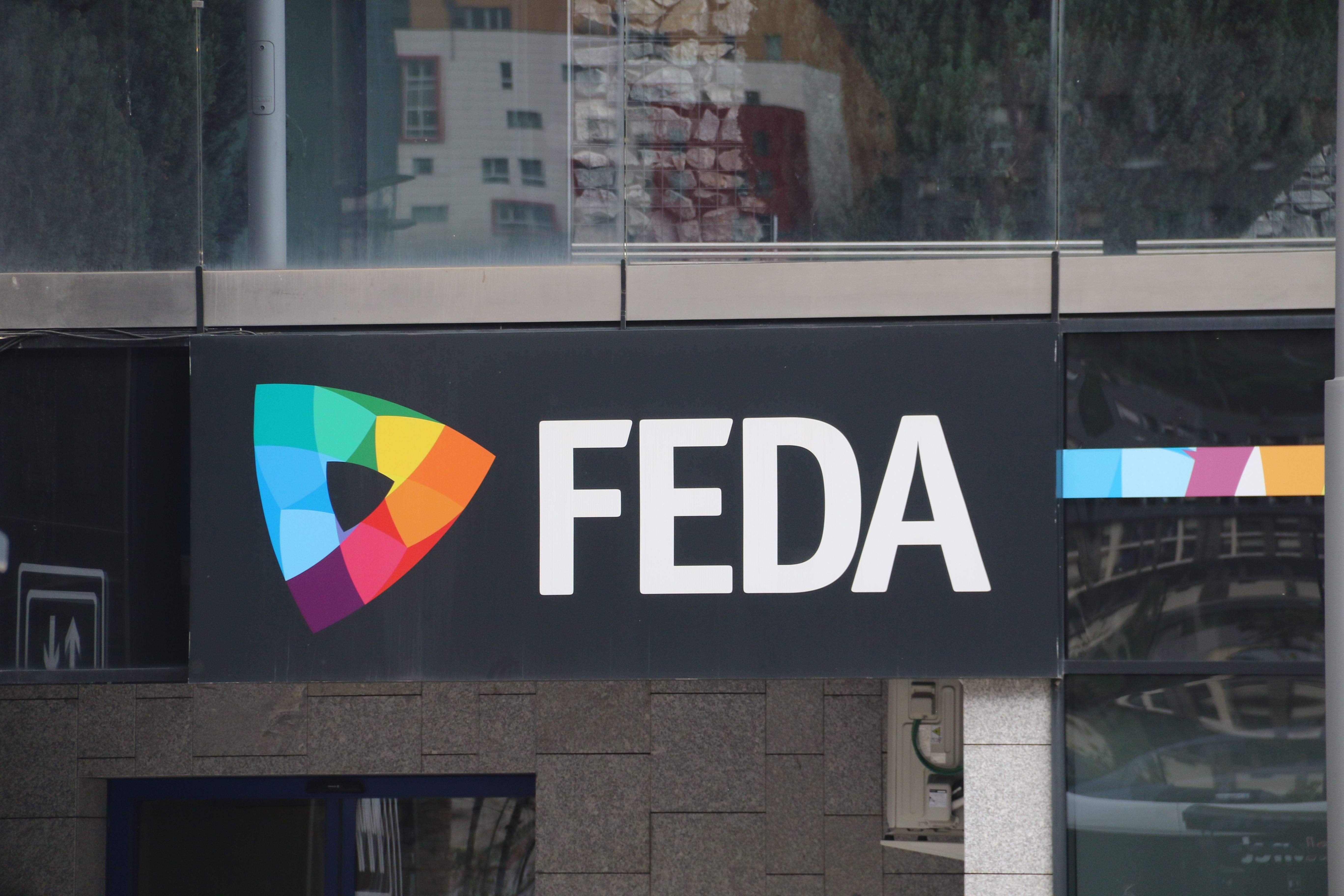 Rètol a les oficines de FEDA.