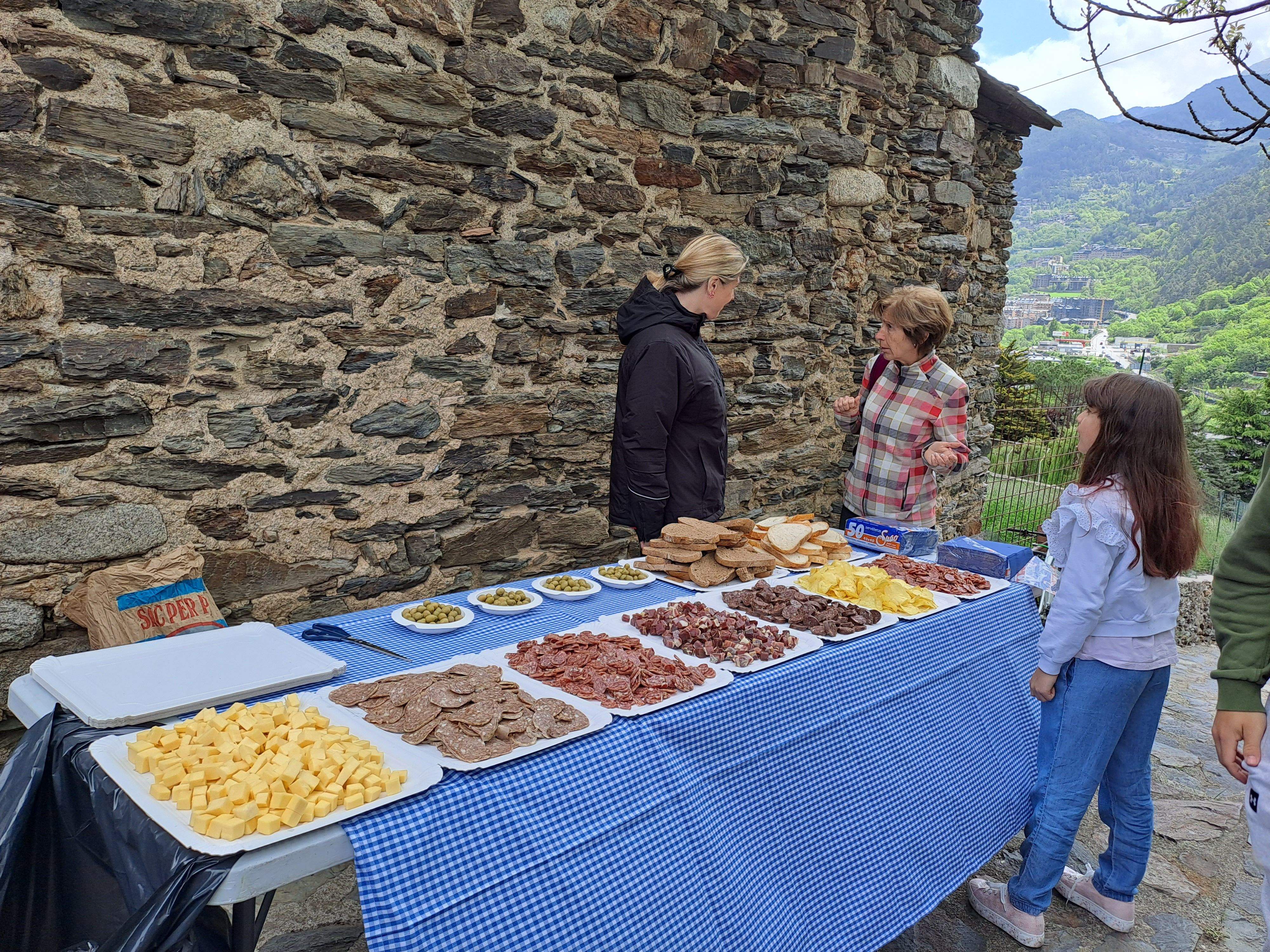 L'aperitiu preparat.