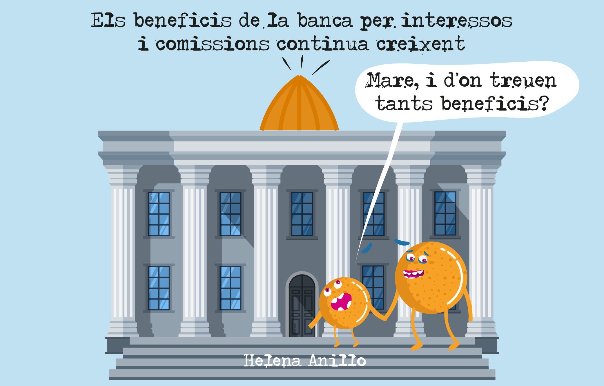 Exprimits pels bancs.