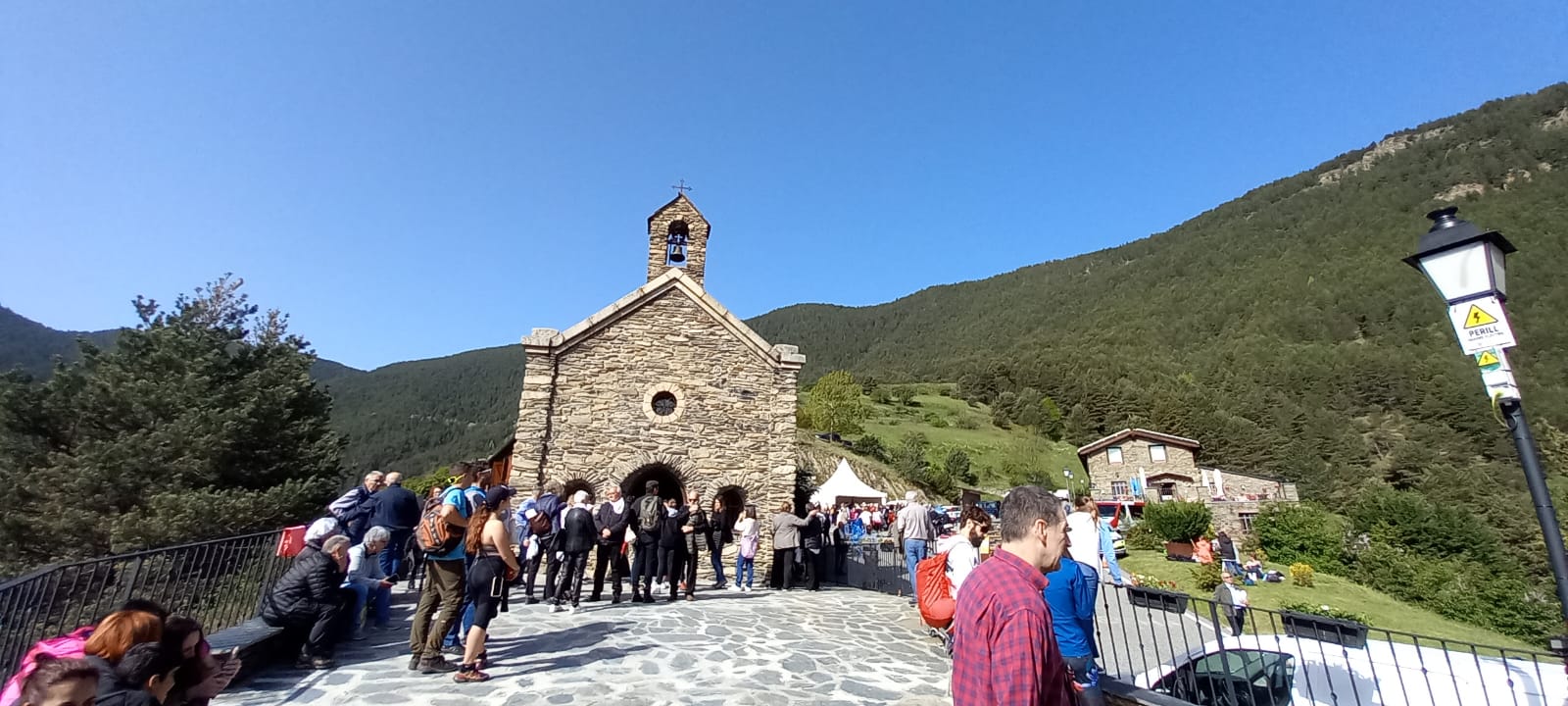 Una imatge del pla del santuari dissabte passat.