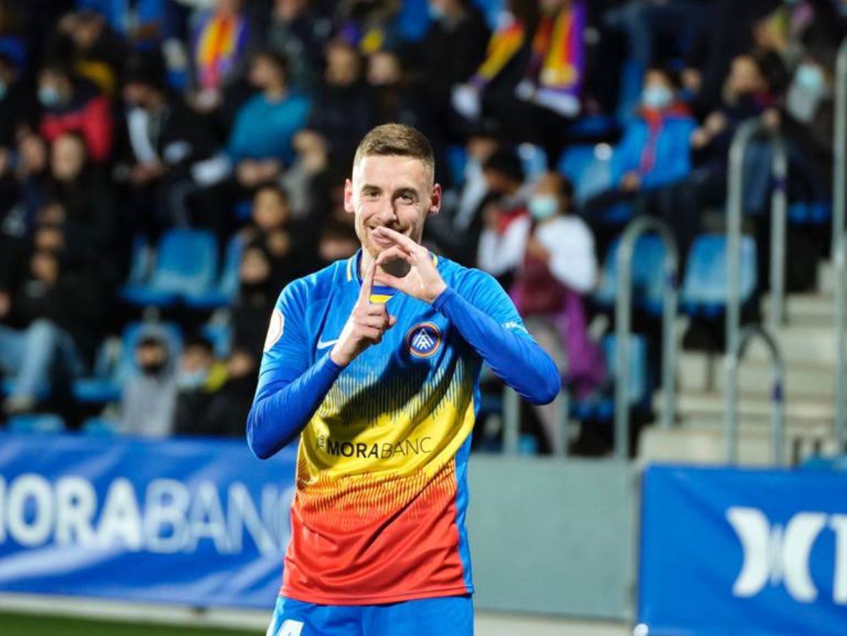 Sergio Molina celebra un gol.