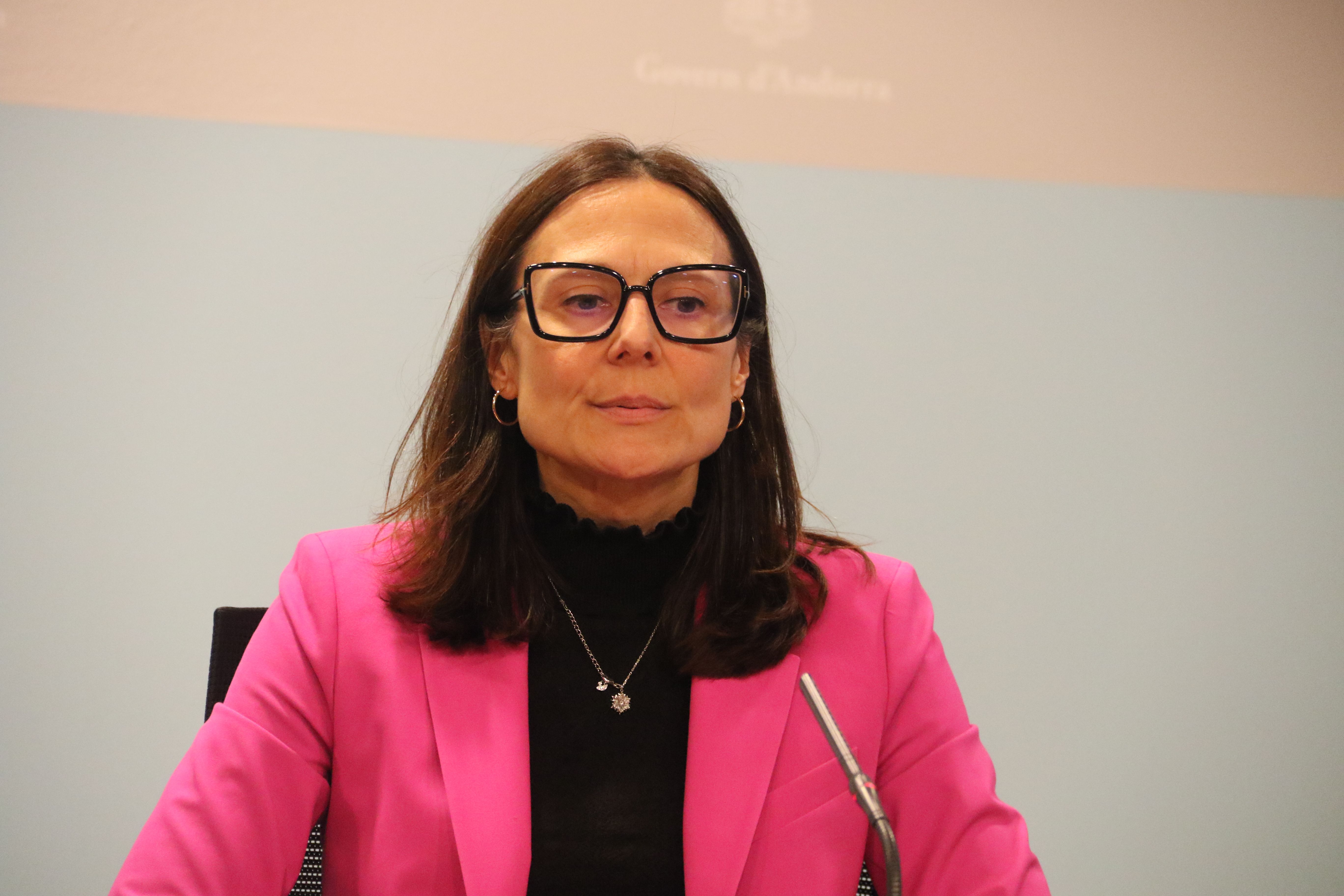 Ester Molné, ministra de Justícia i Interior.