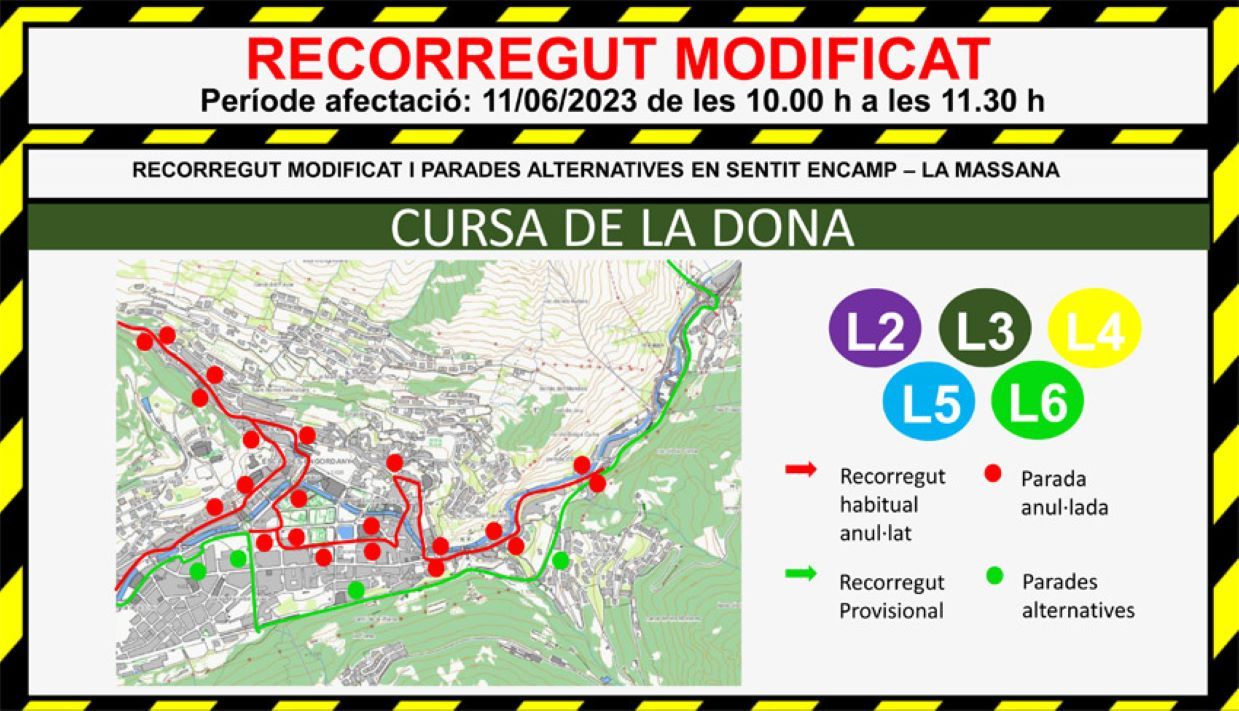 La Cursa de la Dona provocarà alteracions en el transport públic.