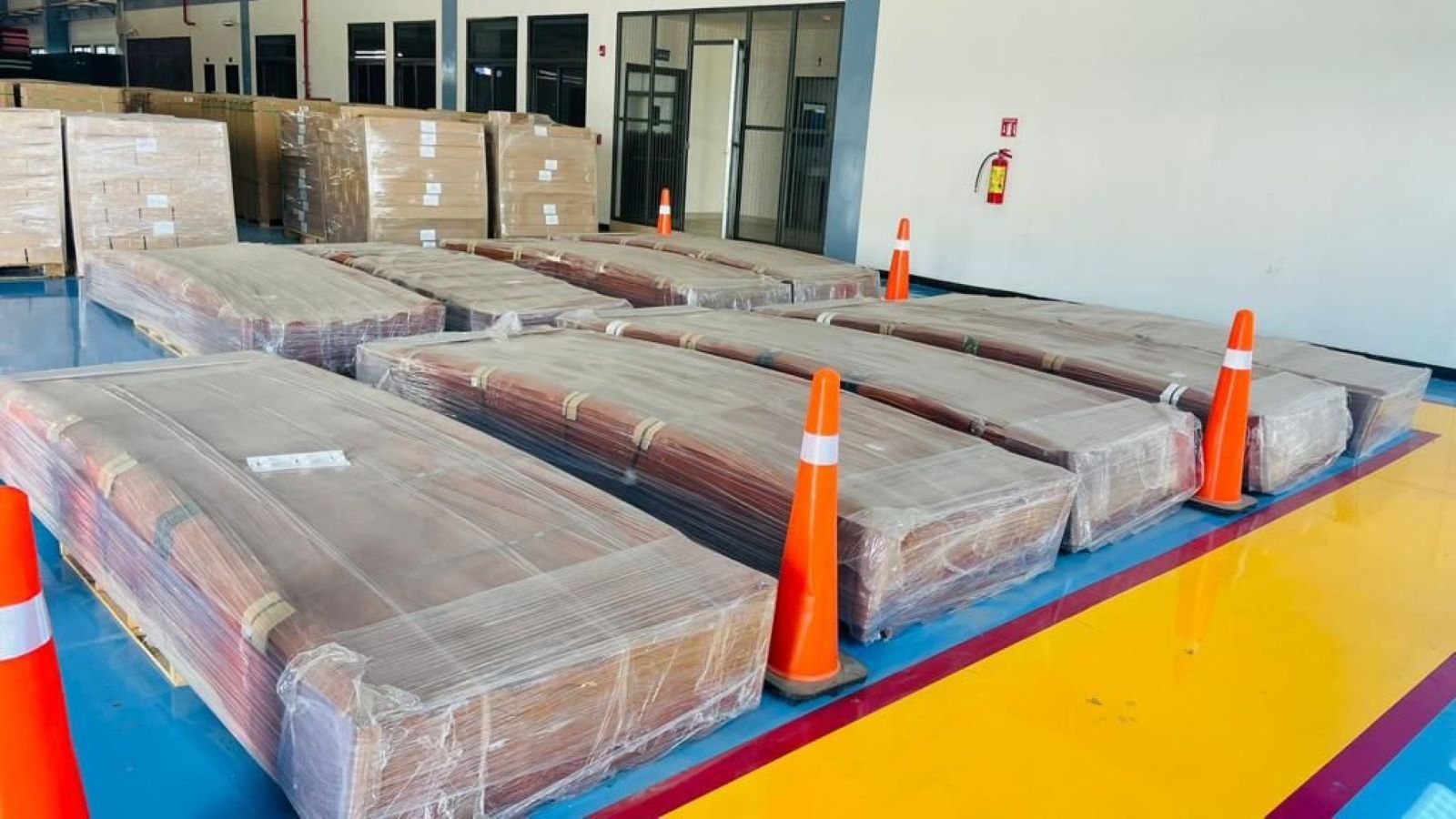 Les làmines comprades per Andorra i transportades per Mèxic cap a Cuba.