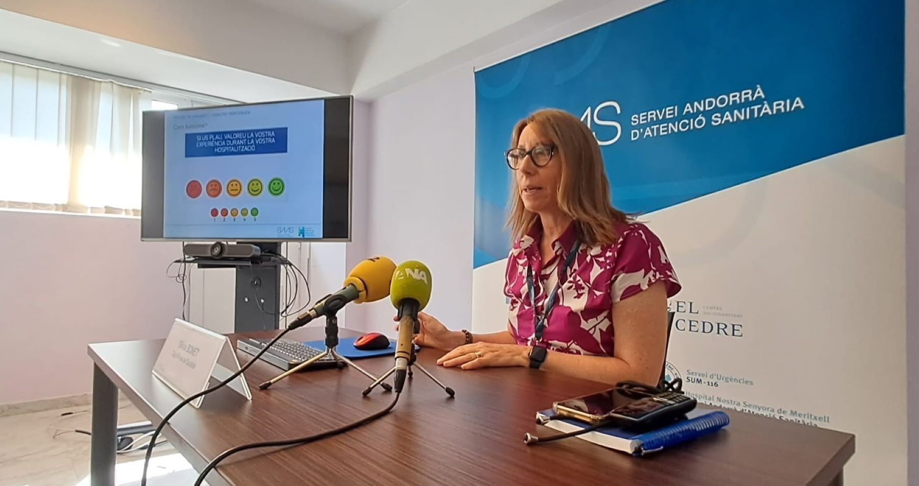 La cap de qualitat del SAAS, Sílvia Bonet. ha explicat el nou sistema.