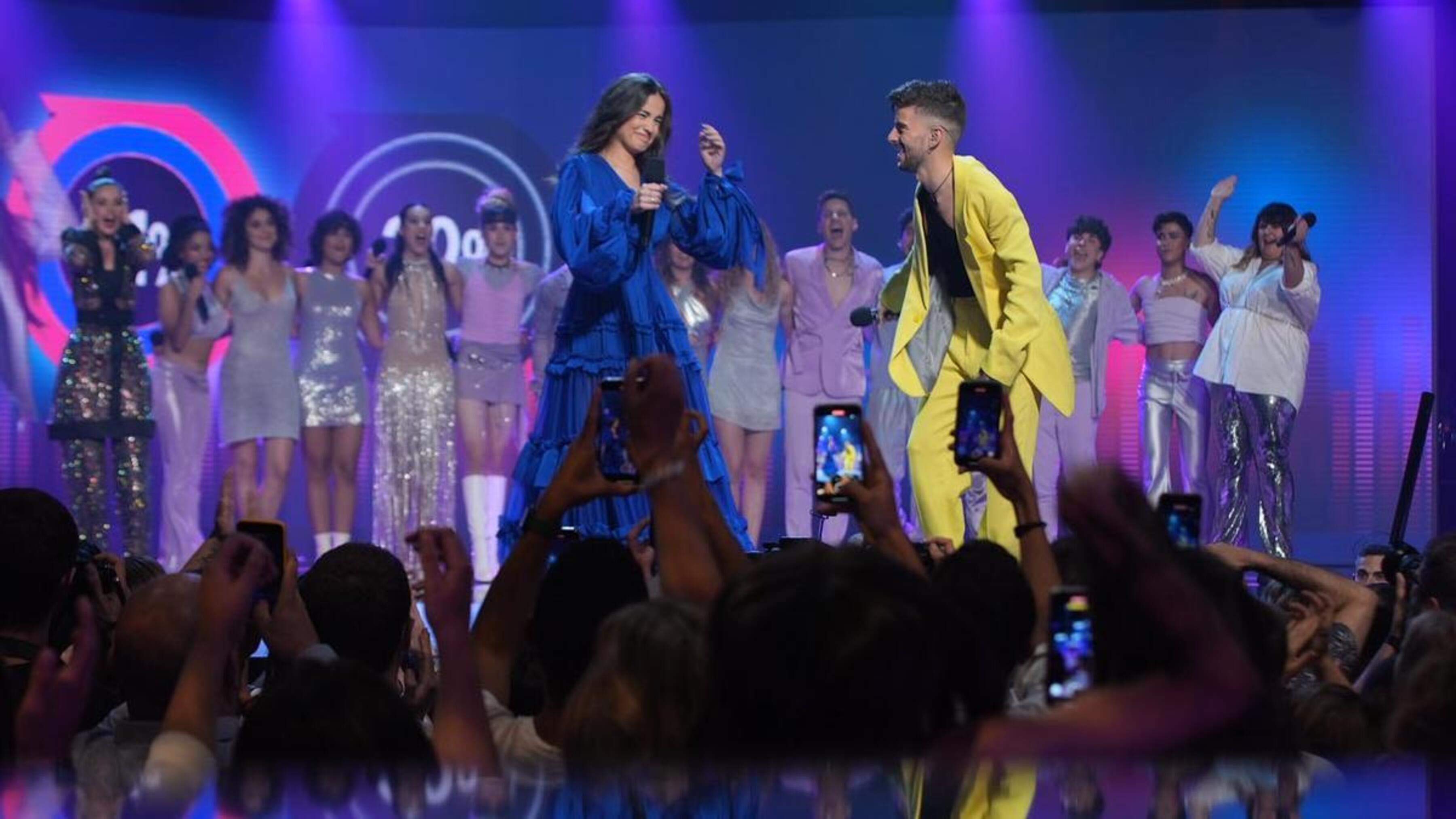 Mariona i Triquell dalt l'escenari d'Eufòria.