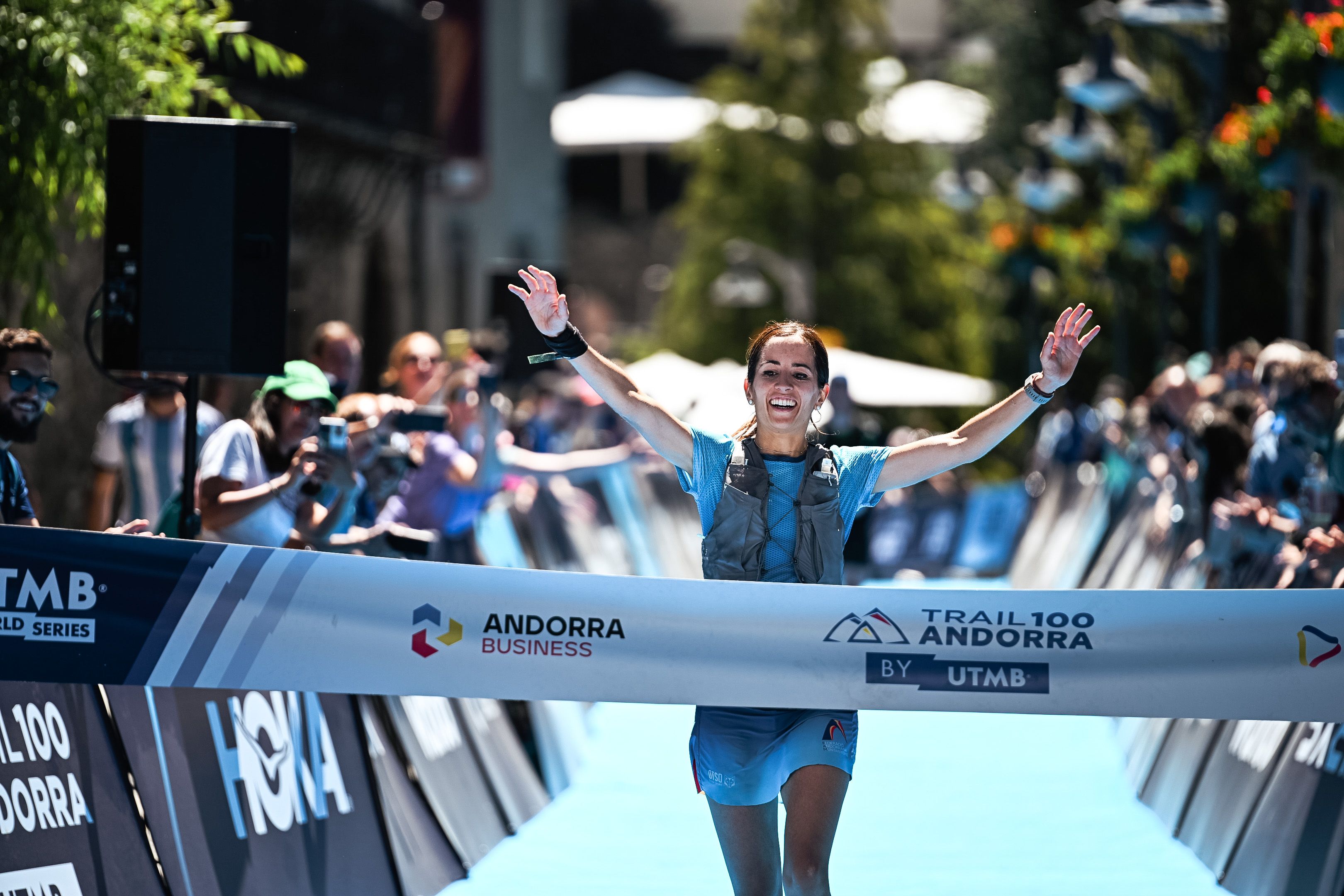 Ariadna Fenés en una cursa.