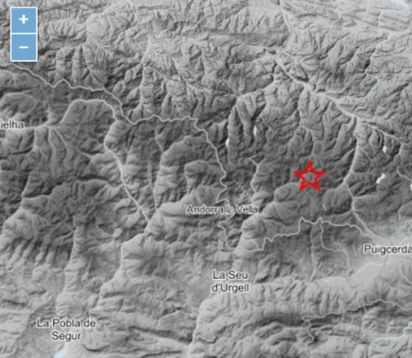 La localització del sisme.