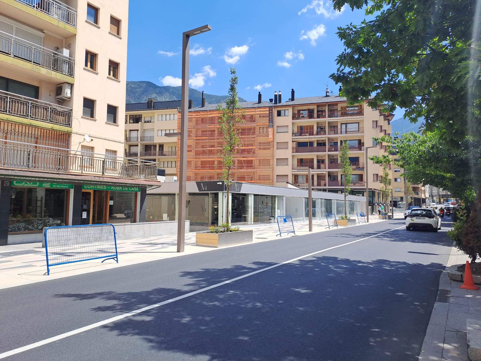 La zona on hi havia la parada encara anul·lada.