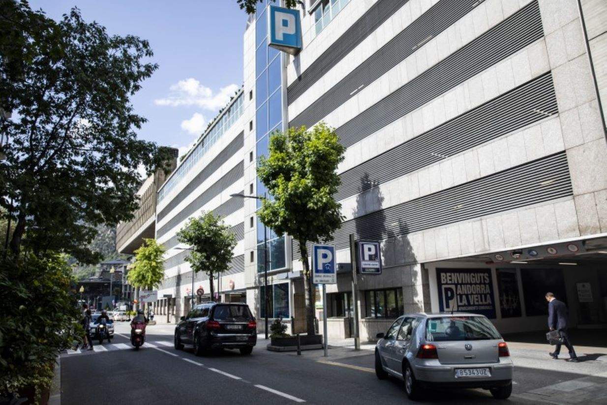 Aparcament Centre ciutat d'Andorra la Vella.