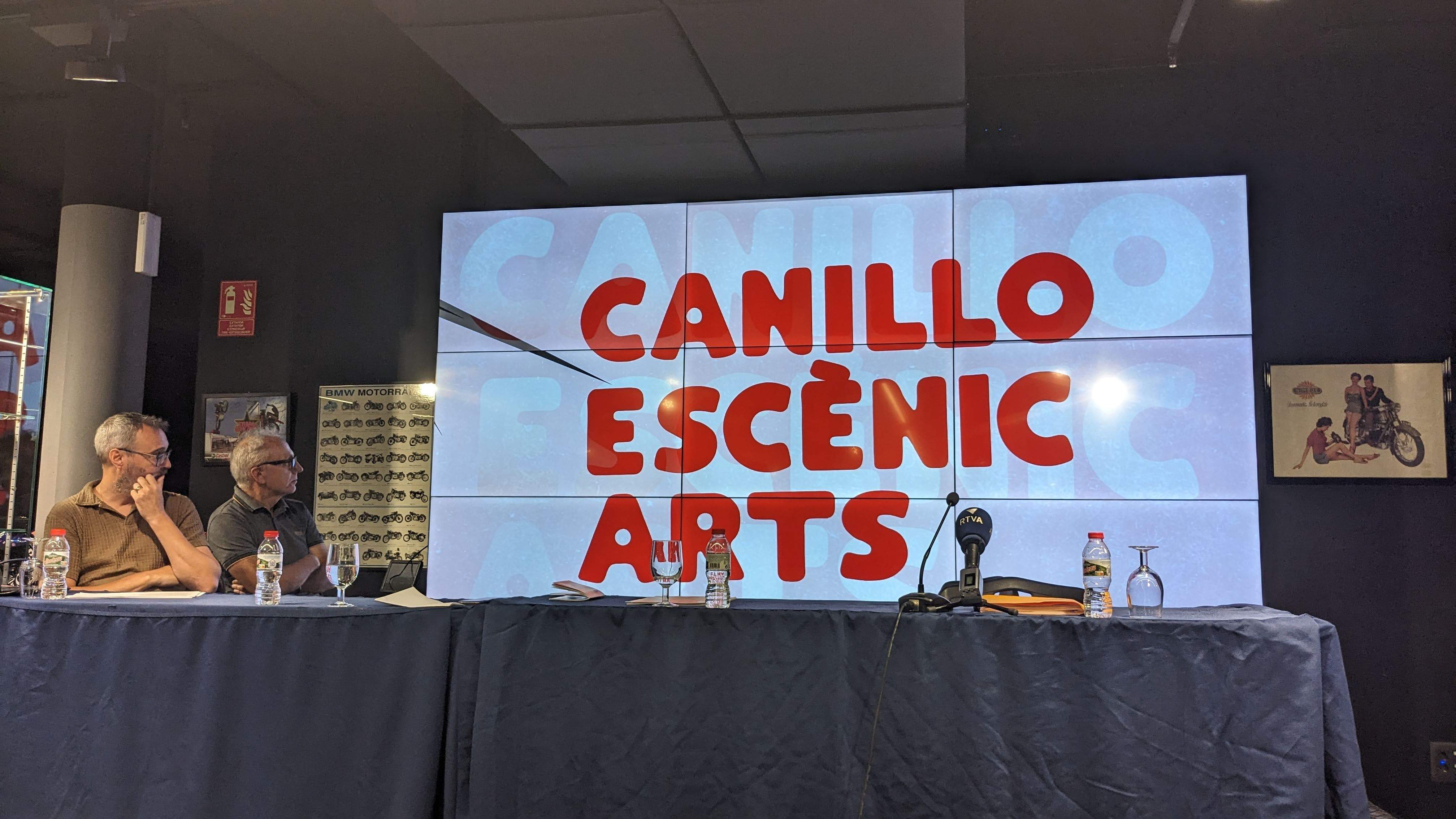 Oriol Vilella i Francesc Camp a la presentació de la segona edició del Canillo Escènic Arts