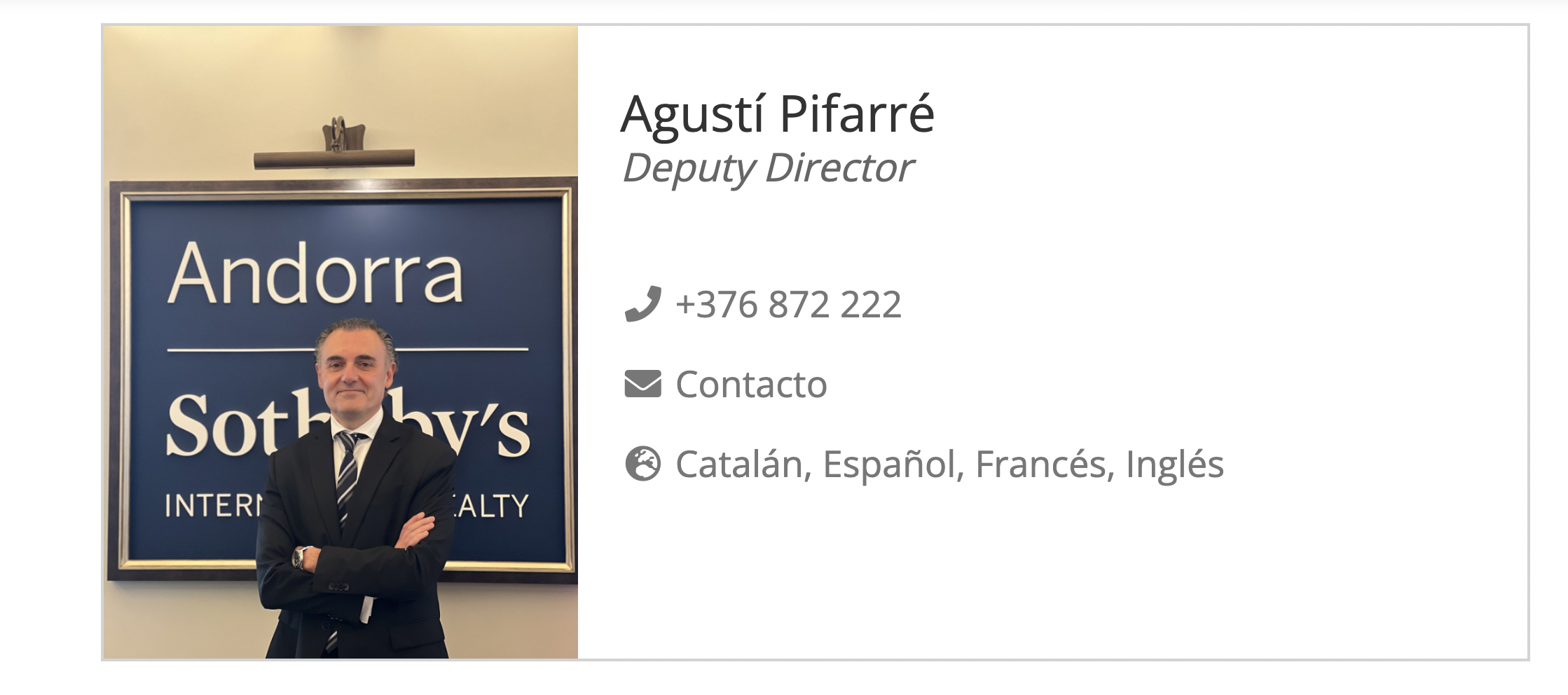 La fitxa de la nova incorporació.