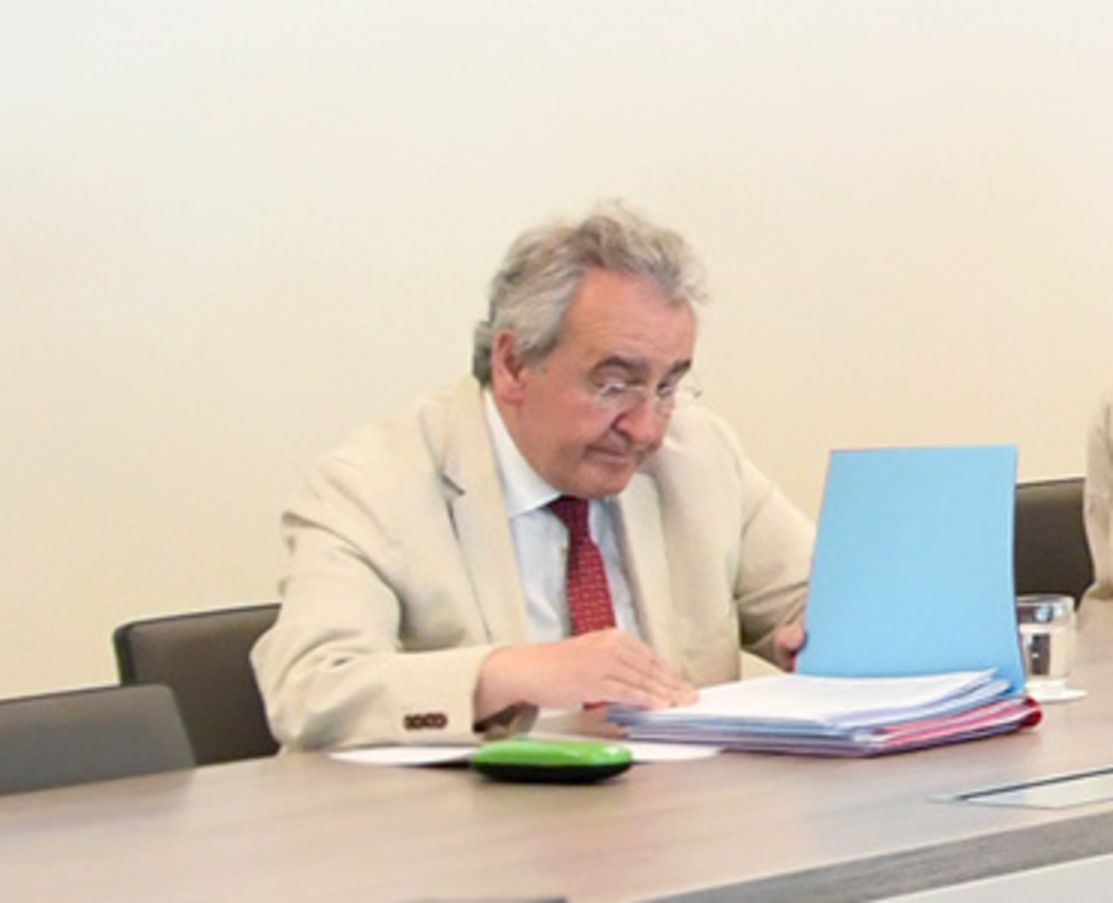 Jaume Bartumeu durant la reunió de la setmana passada.