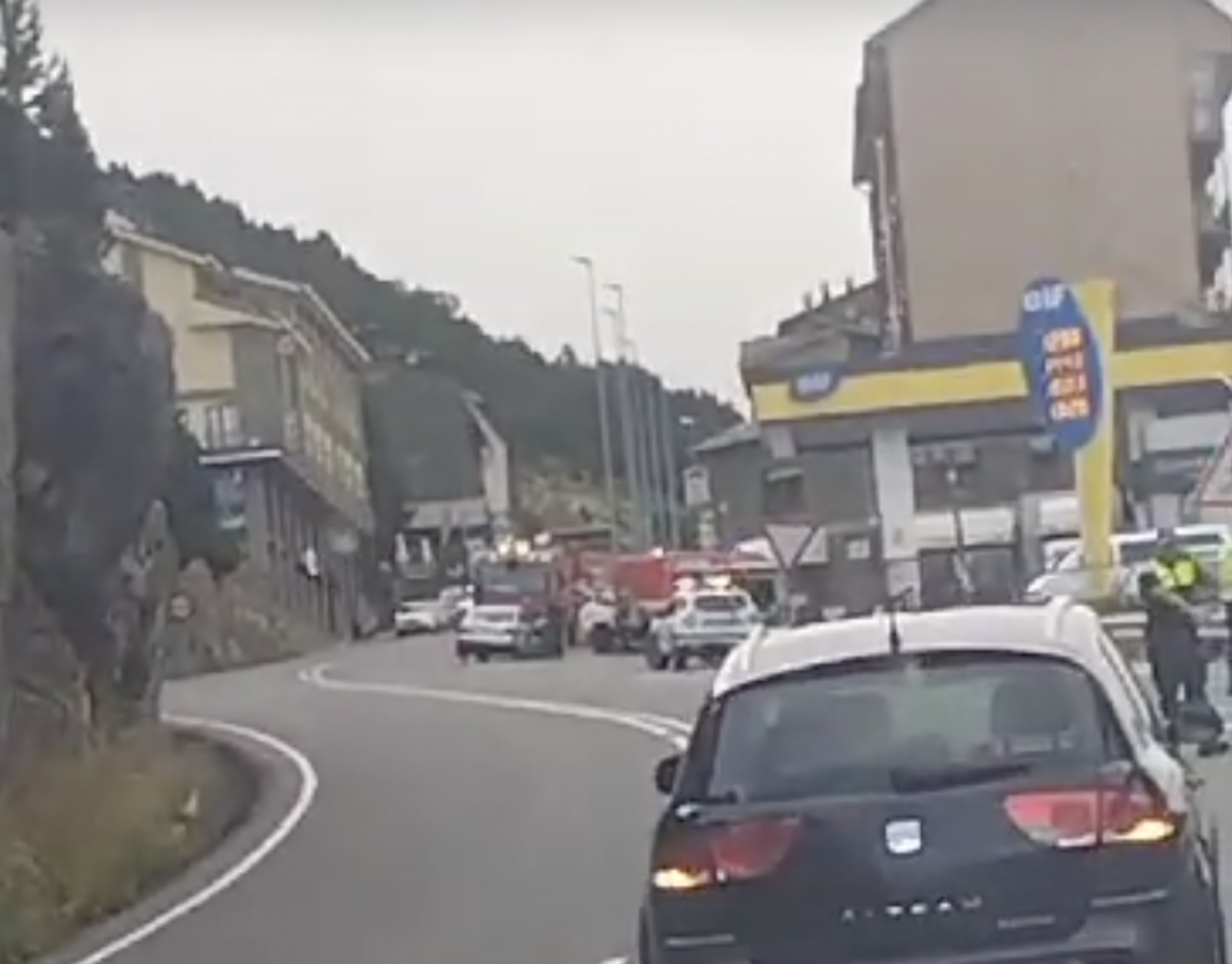 ELS EQUIPS D'EMERGÈNCIA ACTUANT AL LLOC DELS FETS AQUEST MATÍ.