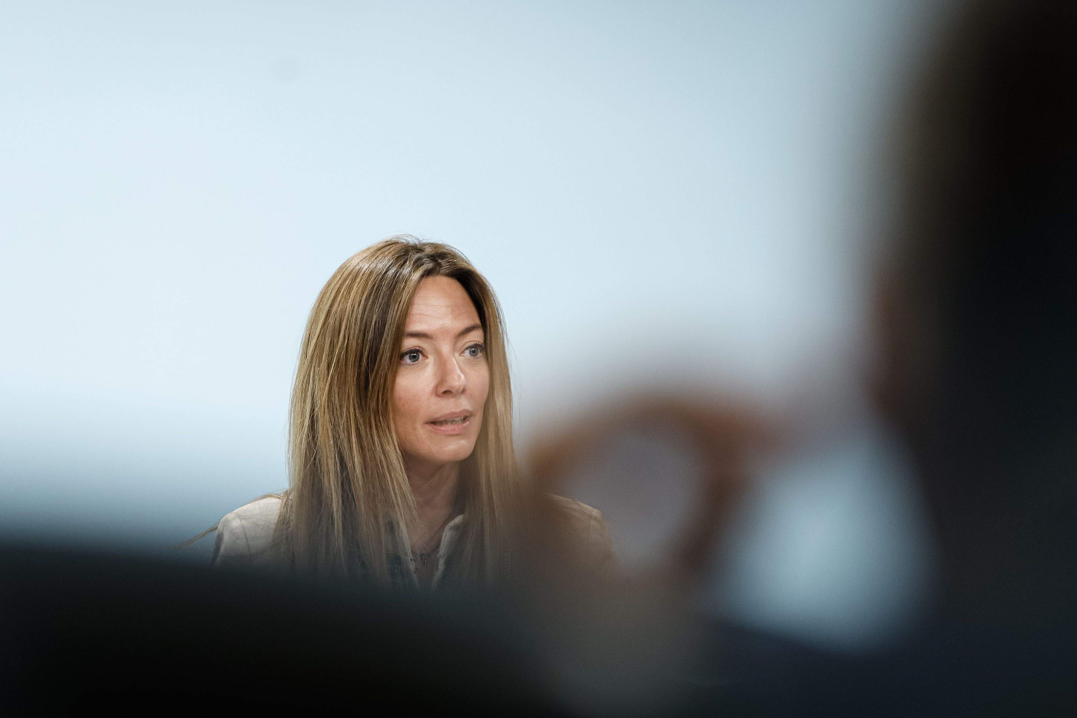 Helena Mas, ministra de Salut, durant una compareixença.