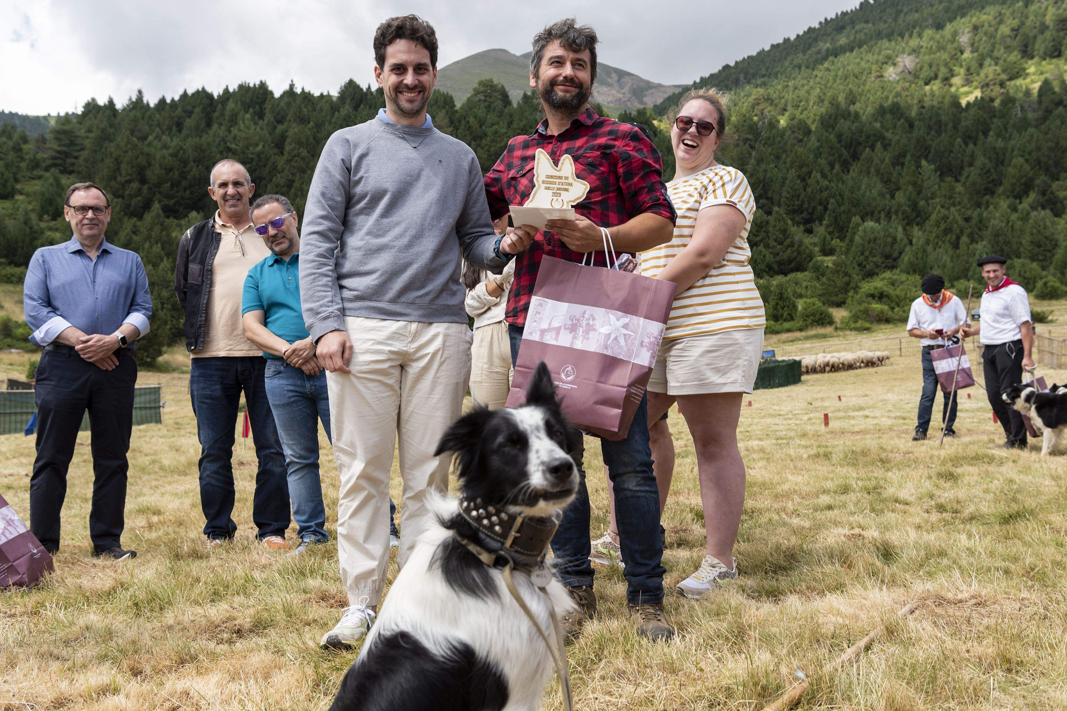 Moisès Tarrés, guanyador del 33è Concurs de gossos d'atura.