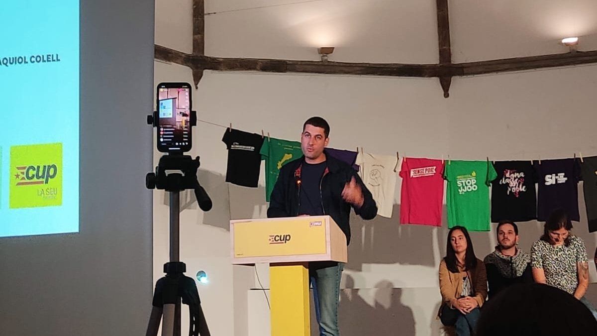 El regidor de la CUP a l'ajuntament de la Seu, Bernat Lavaquiol