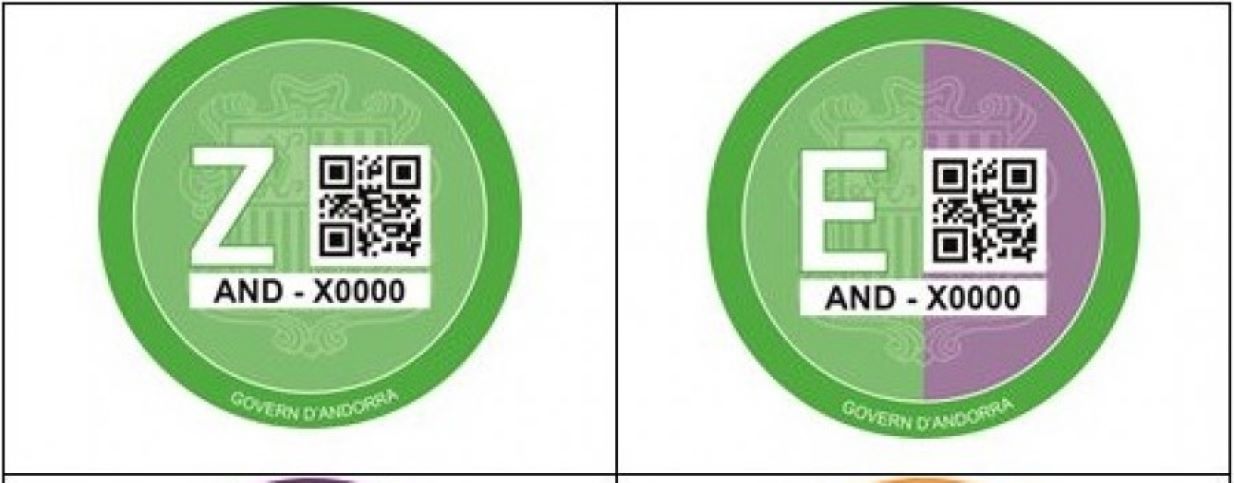 Dos dels quatre distintius ambientals.