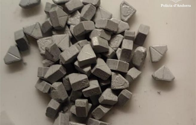 Les pastilles d'èxtasi comissades al detingut.