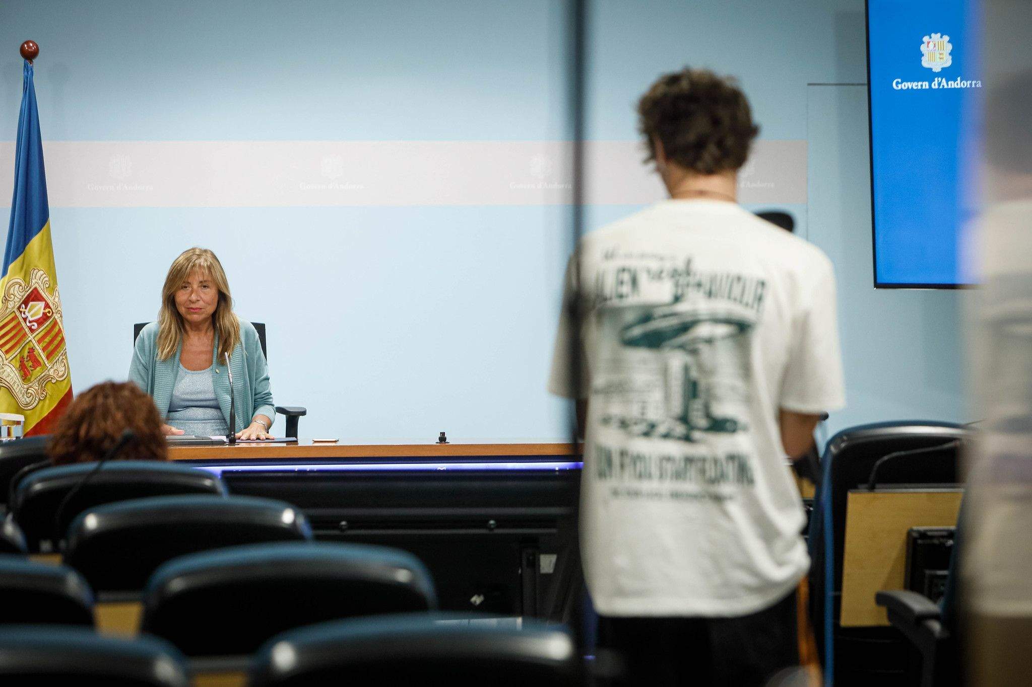 La ministra de Presidència, Economia, Treball i Habitatge, Conxita Marsol