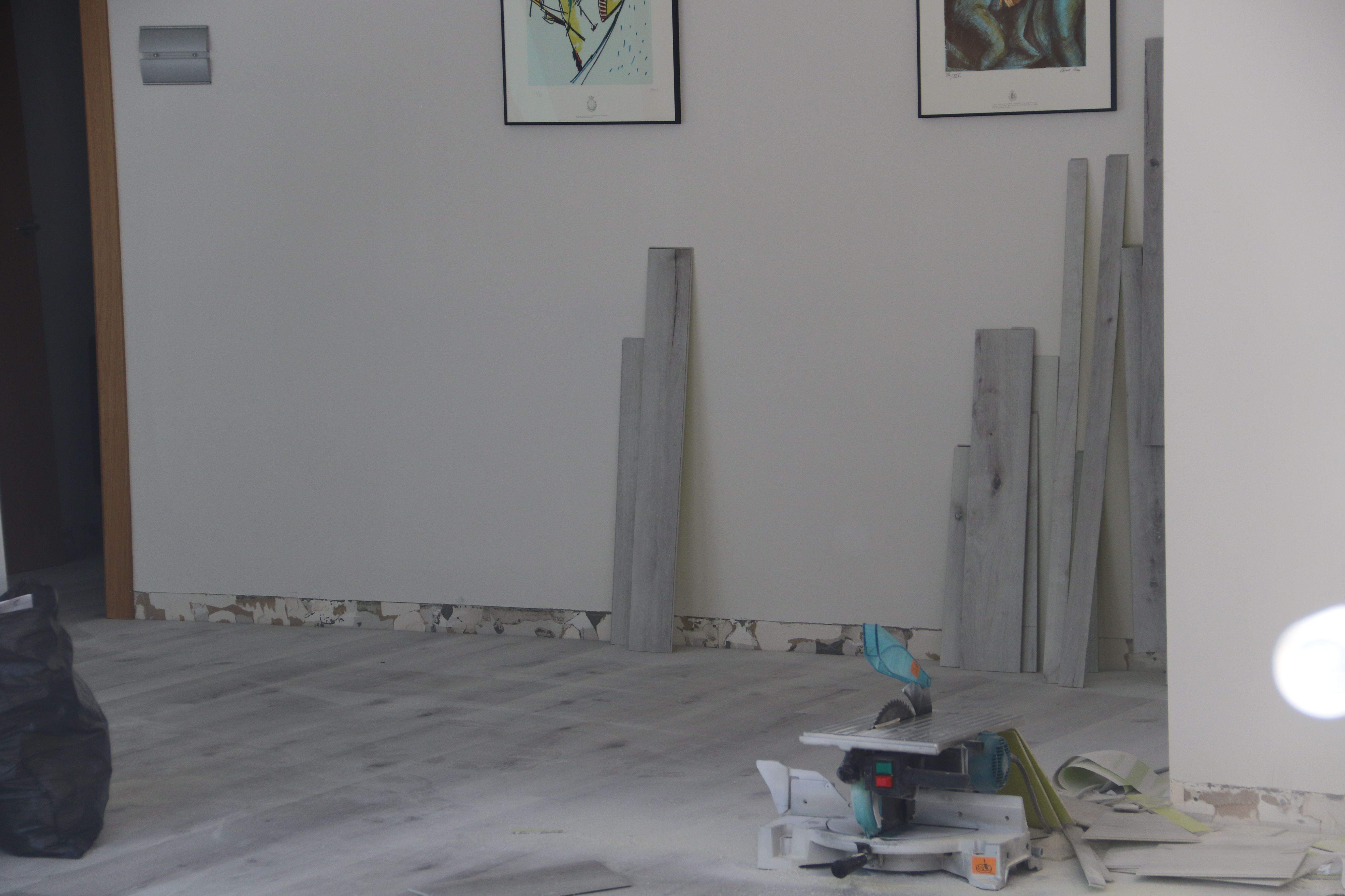 Una de les màquines amb què s'estan fent els treballs.